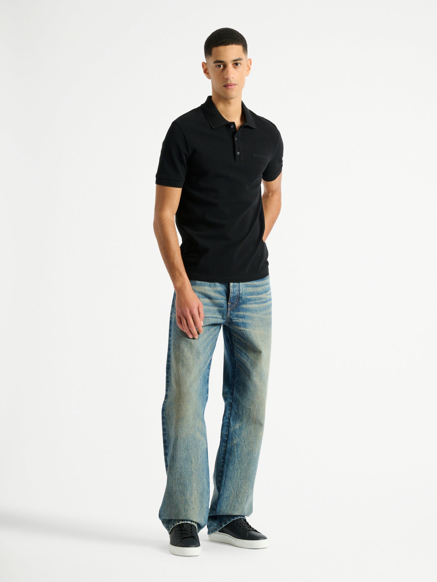 Polo Balmain Vintage ricamata