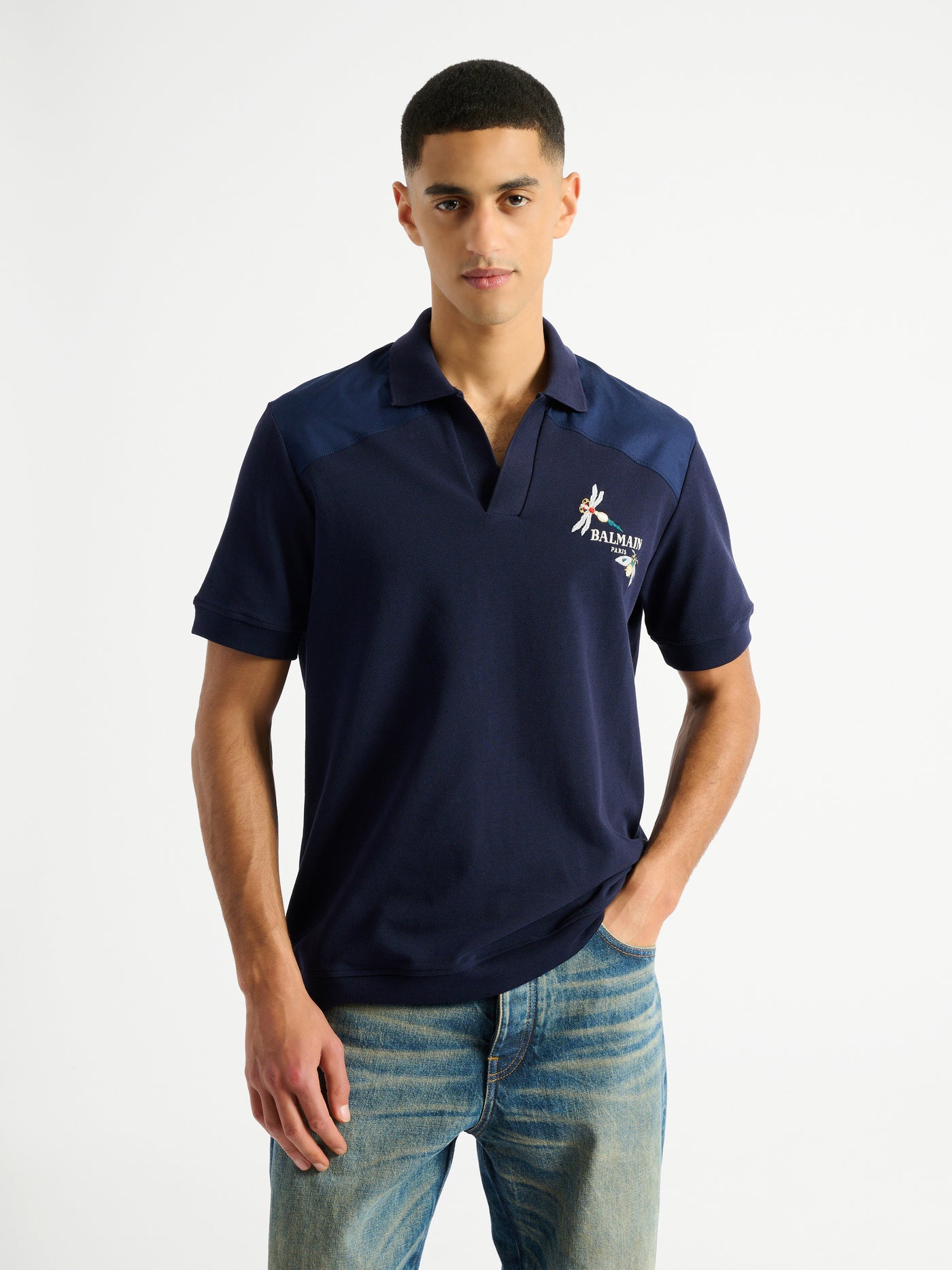 Polo Balmain Insect brodé