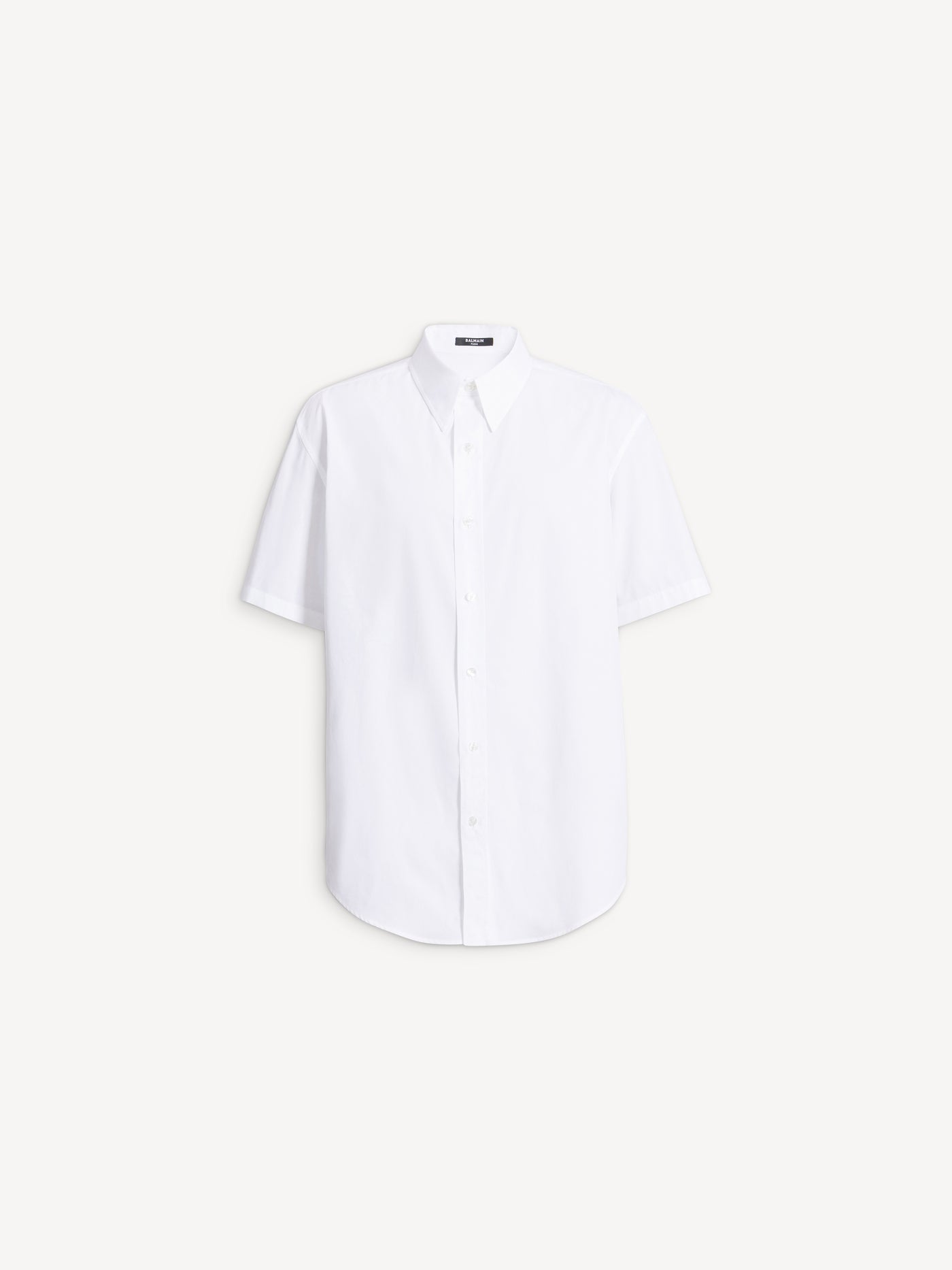 Camisa Balmain Paris de popelina de algodón