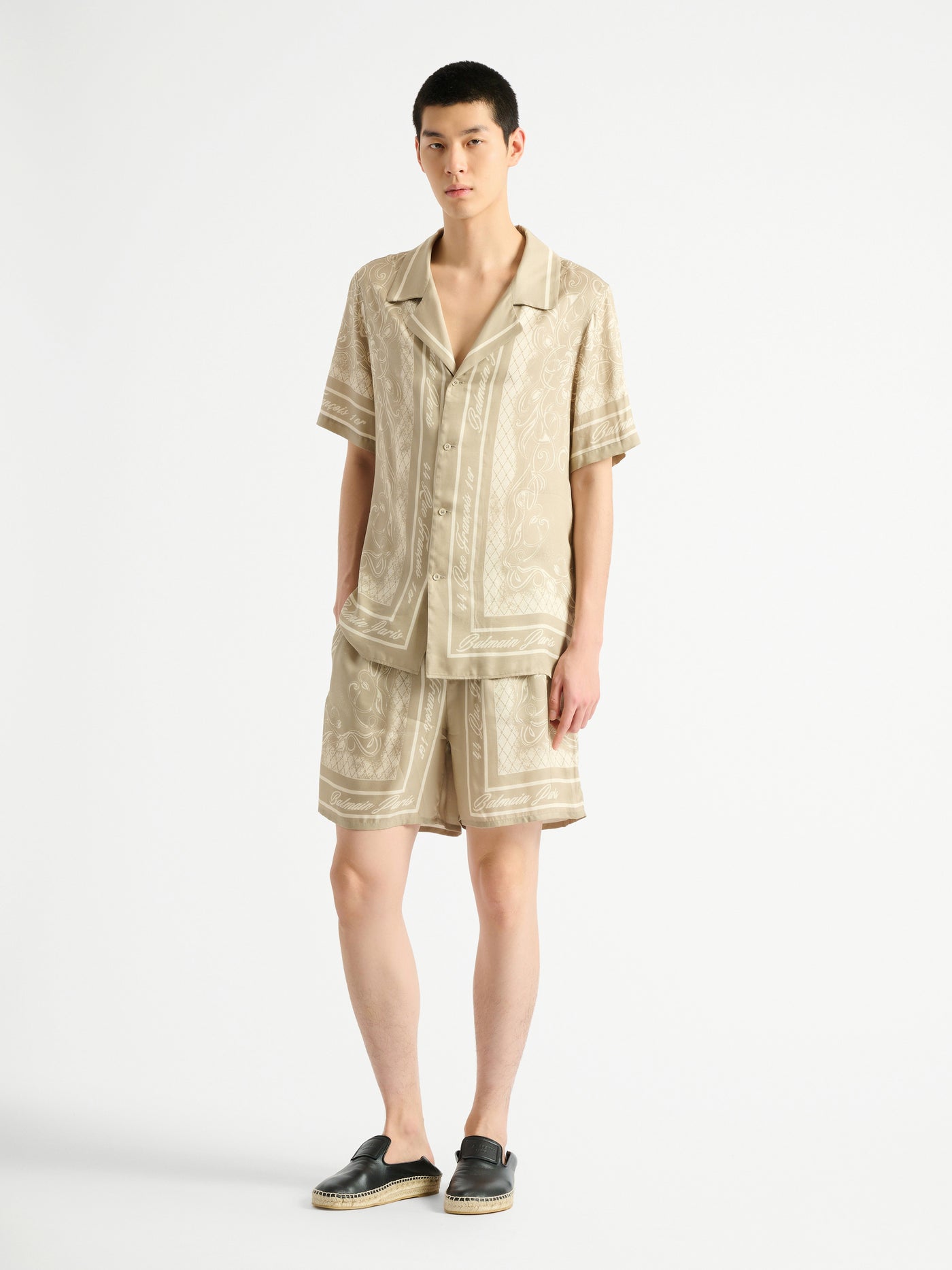 Bedrucktes Foulard Pyjamahemd