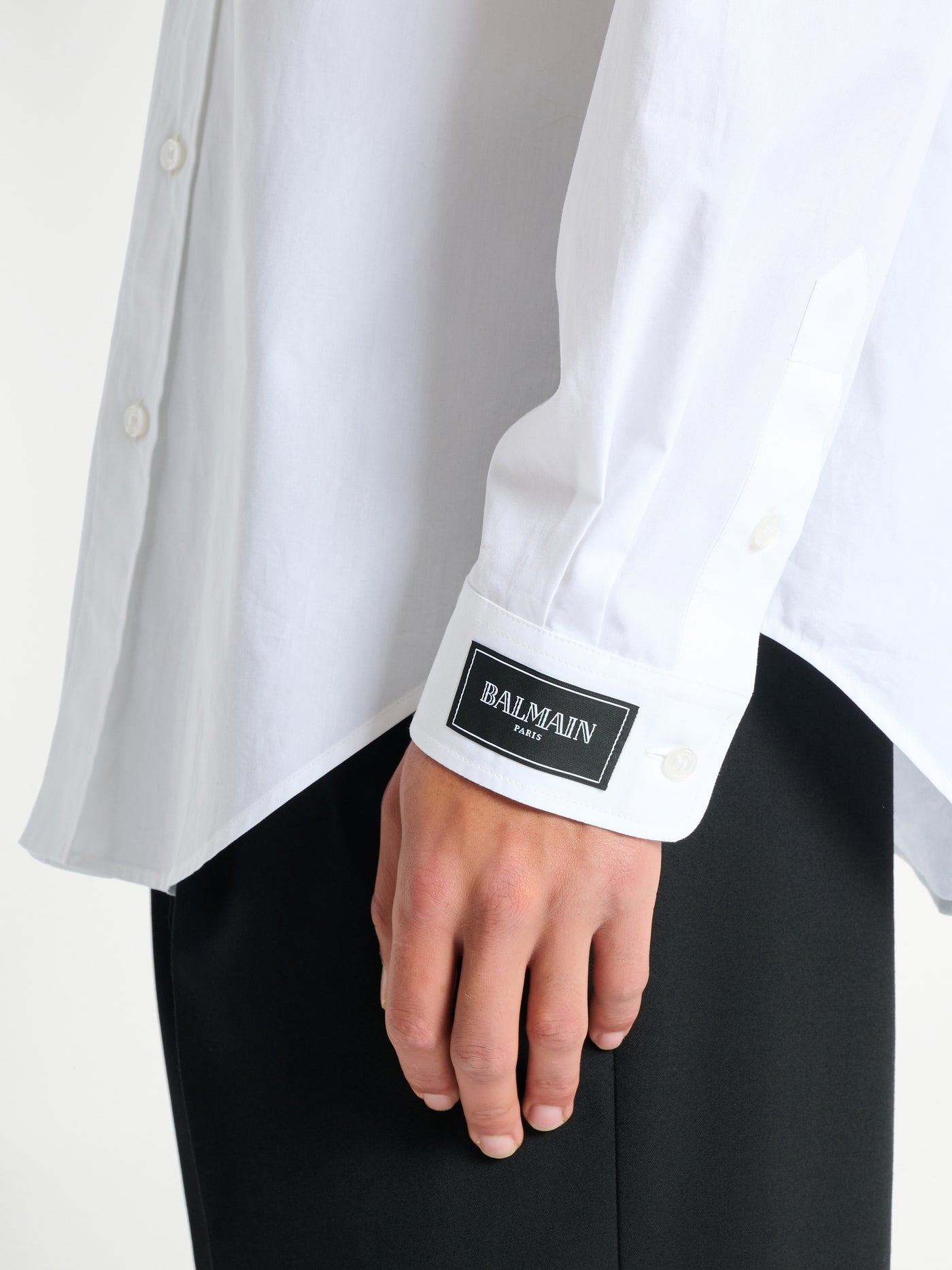 Chemise Balmain Paris en popeline de coton