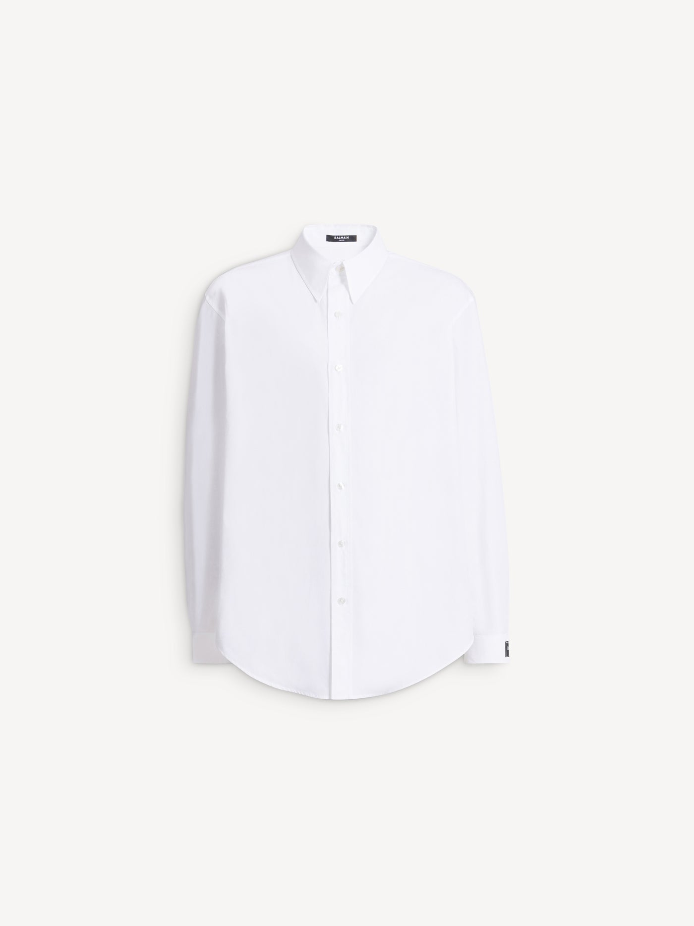 Camisa Balmain Paris de popelina de algodón