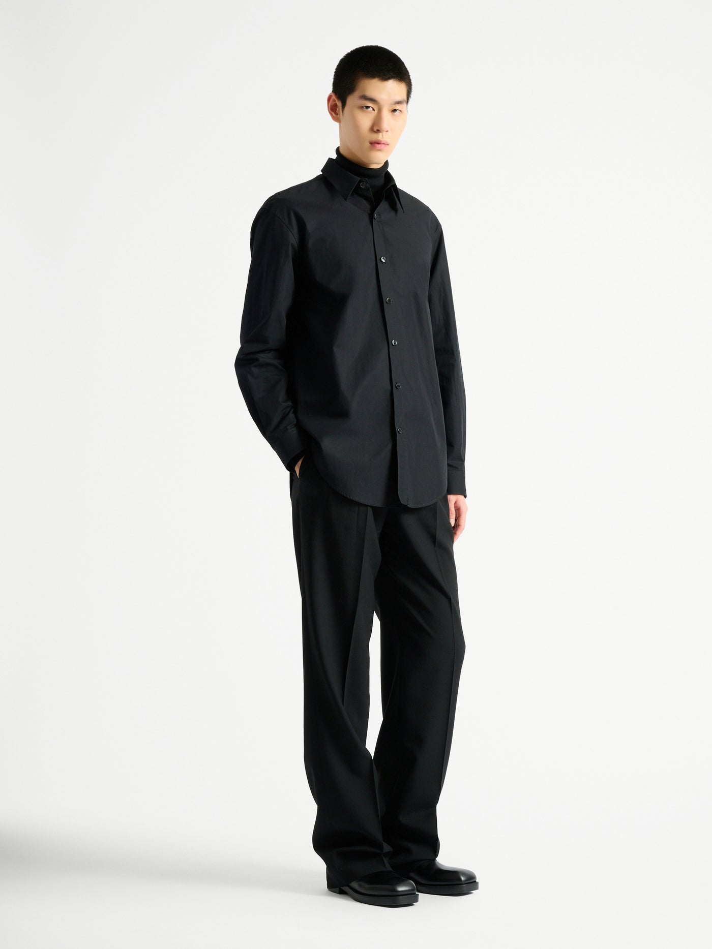 Balmain Paris Hemd aus Baumwollpopeline