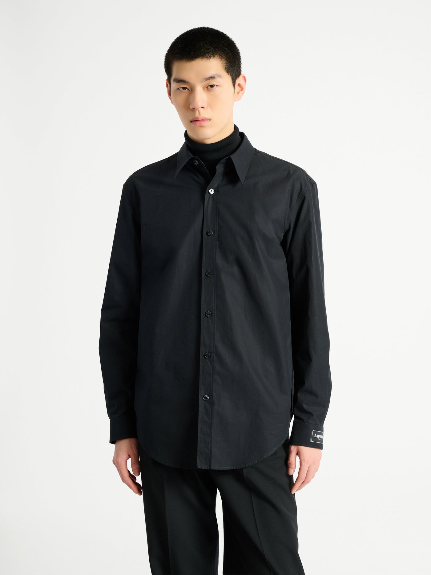 Chemise Balmain Paris en popeline de coton