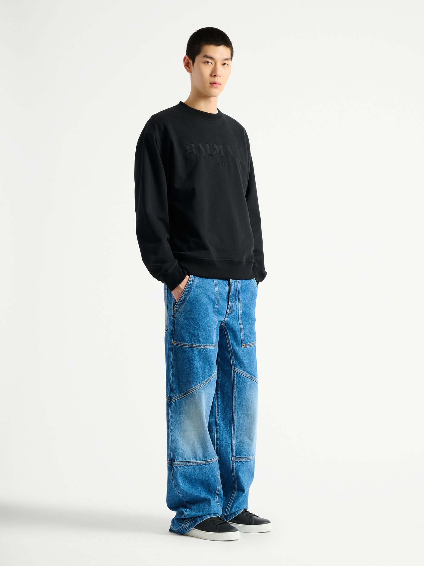 Felpa Balmain Vintage ricamata