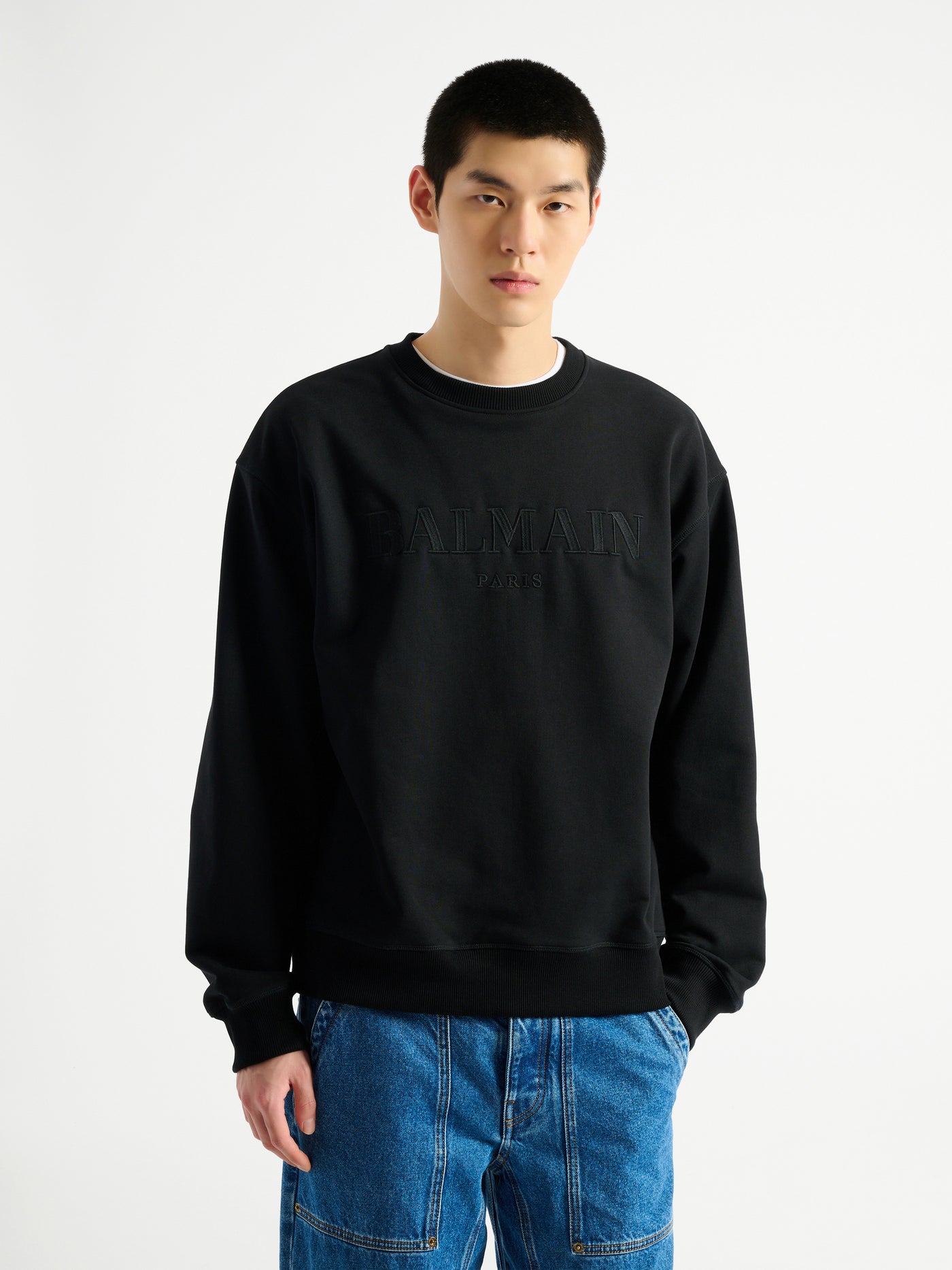Sweat-shirt Balmain Vintage brodé