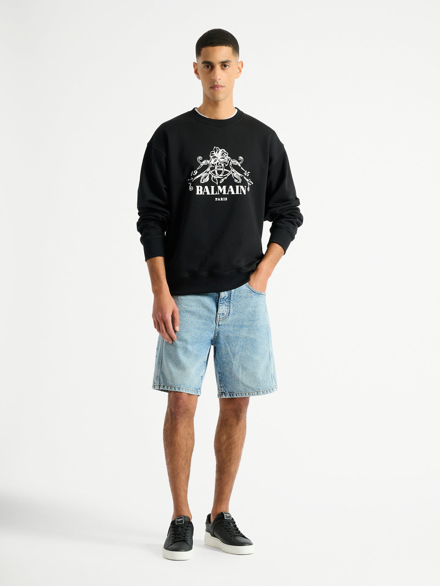 Bedrucktes Balmain Vine Sweatshirt