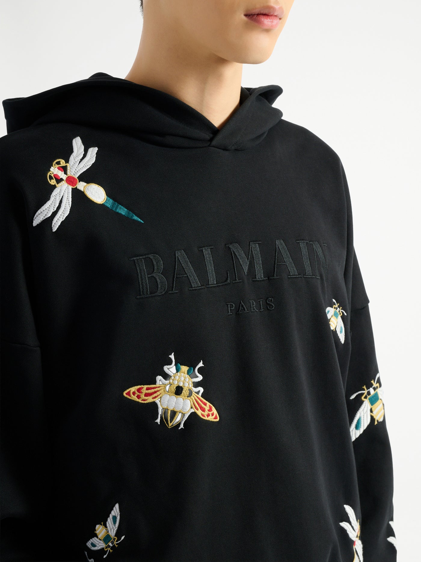 Hoodie Balmain Insect brodé