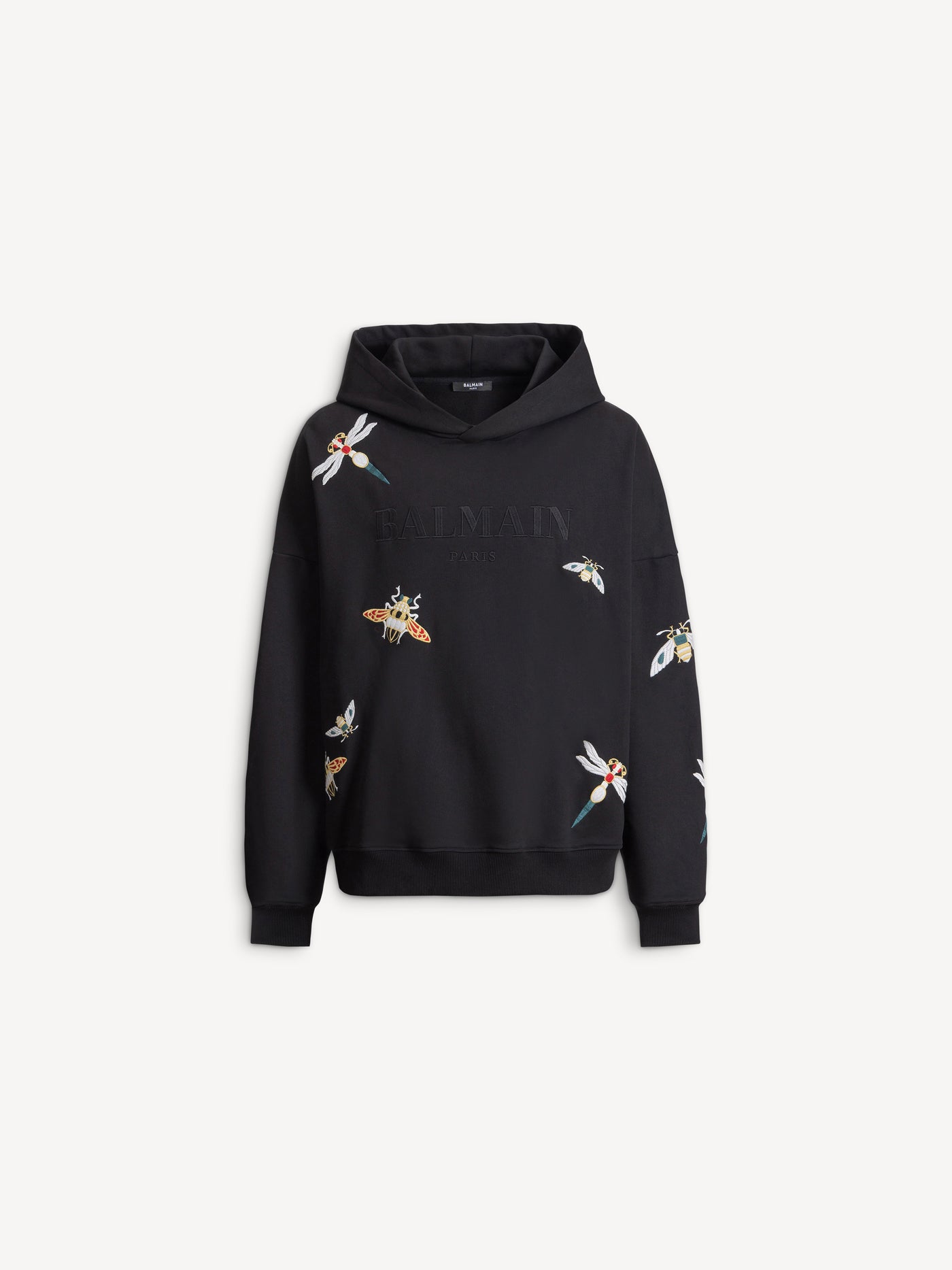 Bestickter Balmain Insect Kapuzenpullover