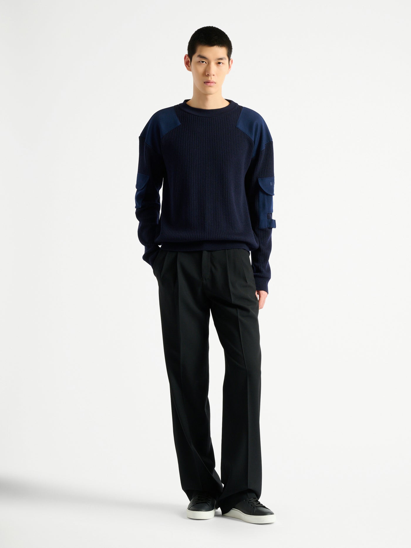 Balmain Vintage Wollpullover Utility