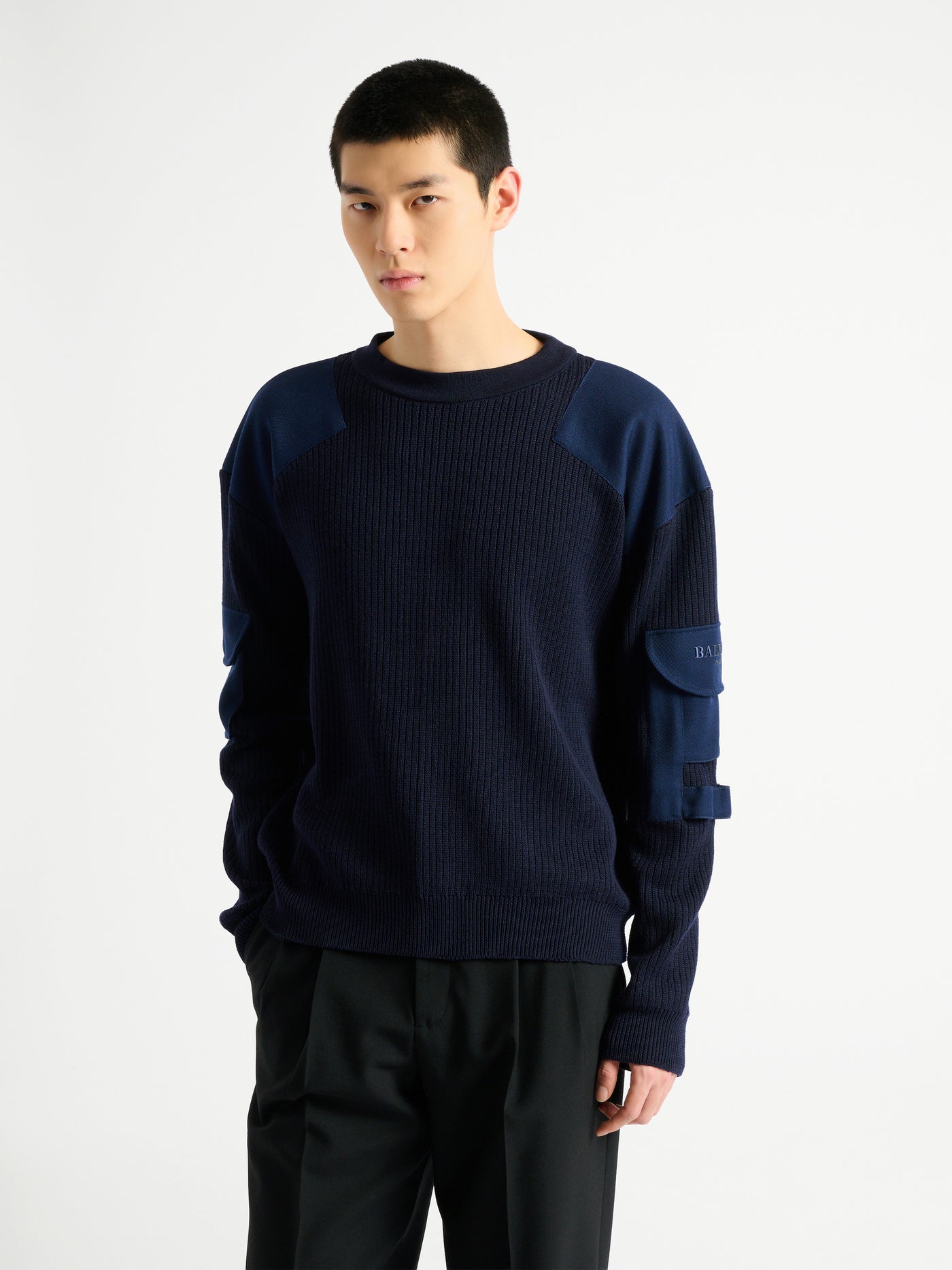 Wool Balmain Vintage Utility jumper