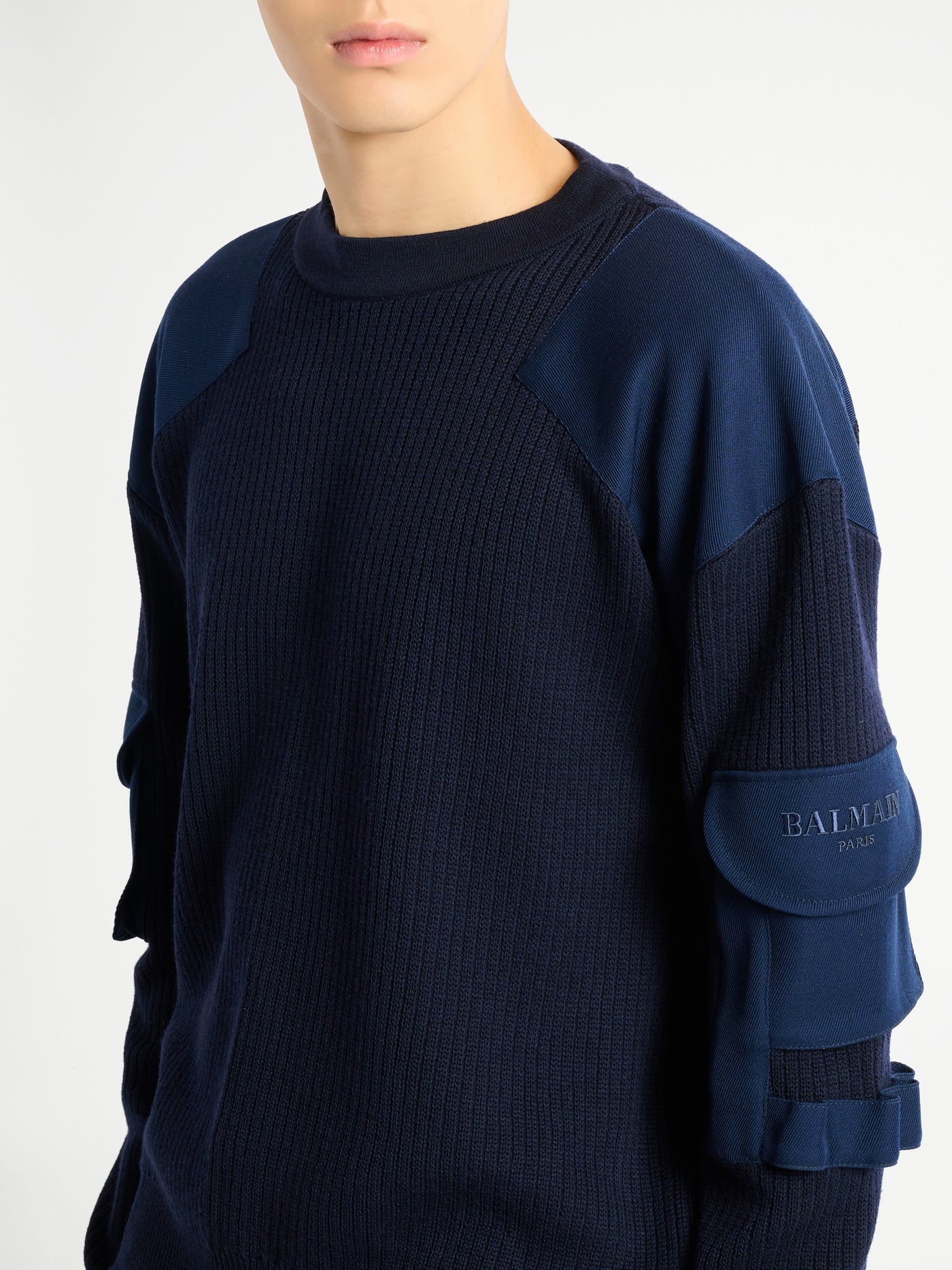 Wool Balmain Vintage Utility jumper