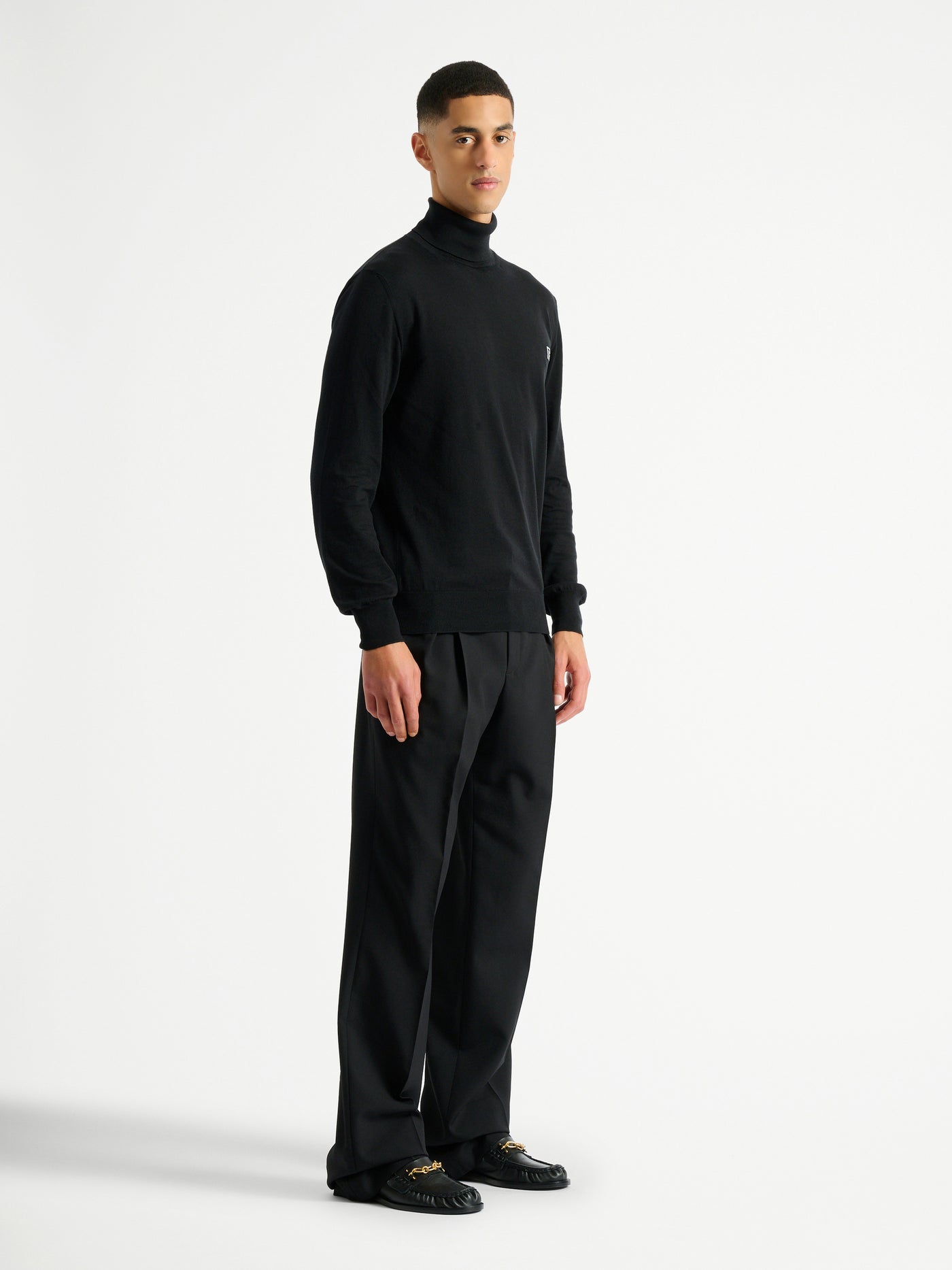 PB Rollkragenpullover aus Baumwolle und Seide