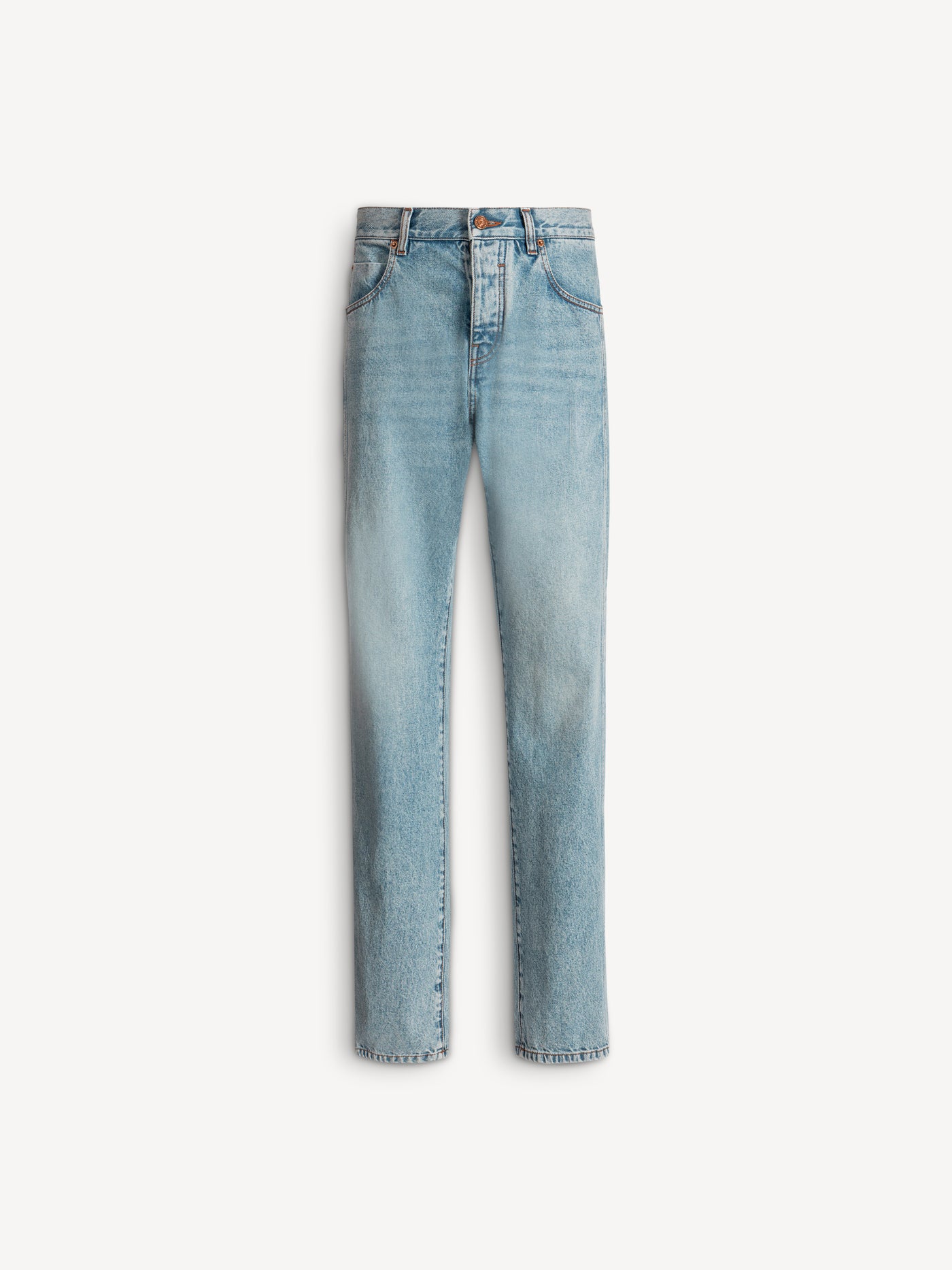 Lässige Jeans aus verwaschenem Denim in Light Blue