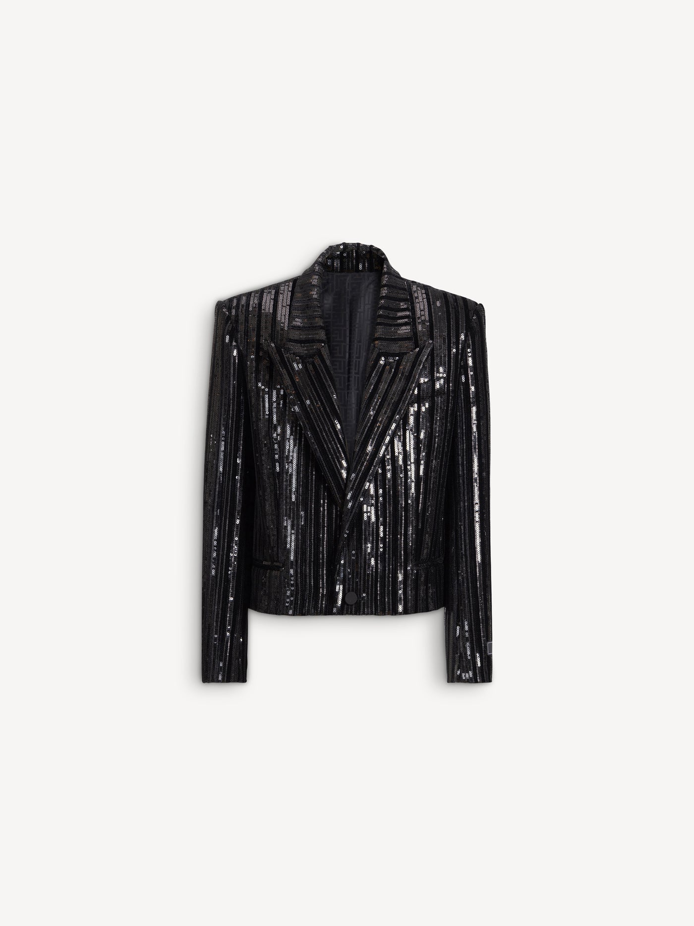 Giacca spencer in velluto con paillettes