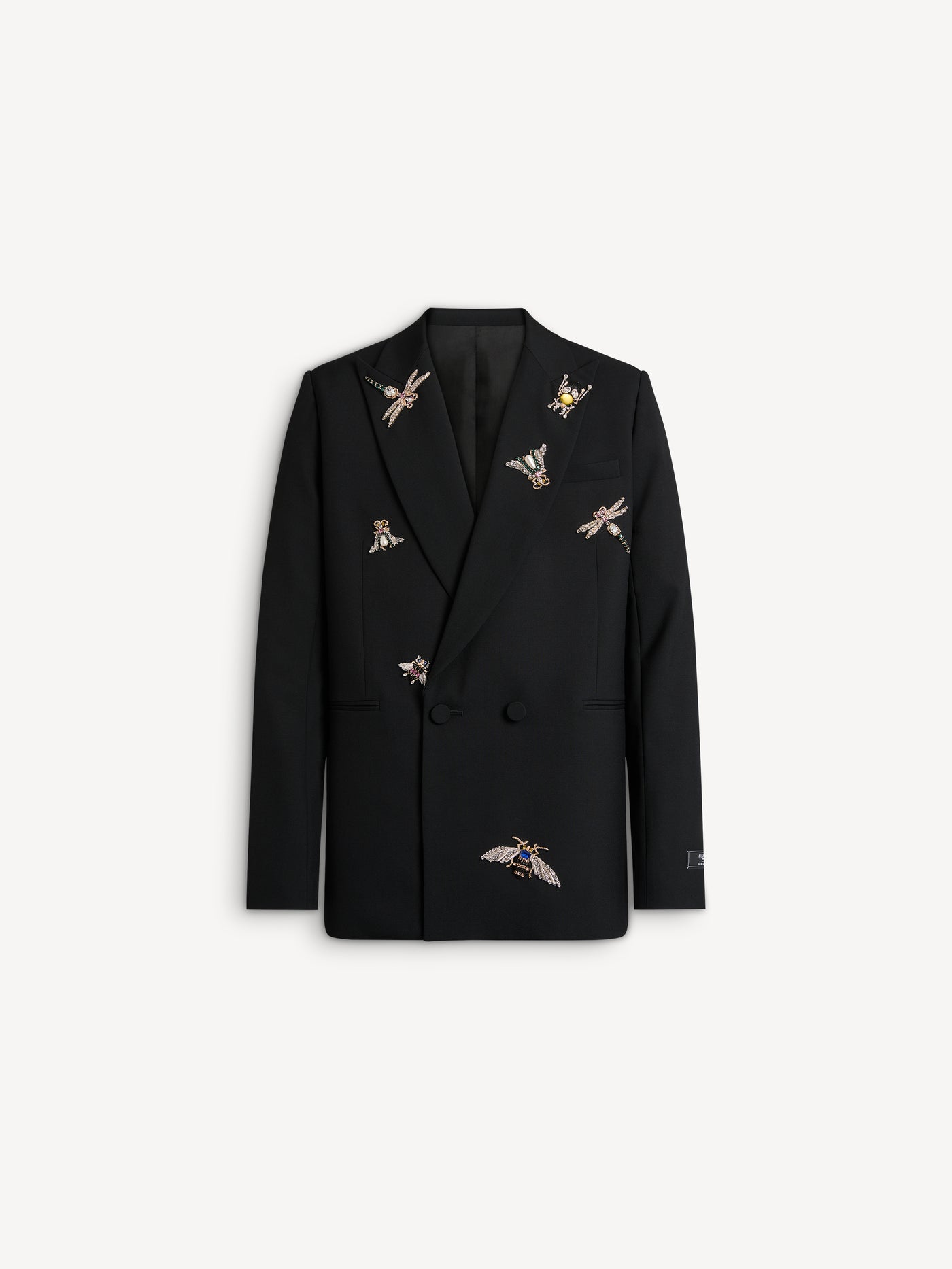 Bestickte Balmain Insect Jacke aus Wolle und Kristallen