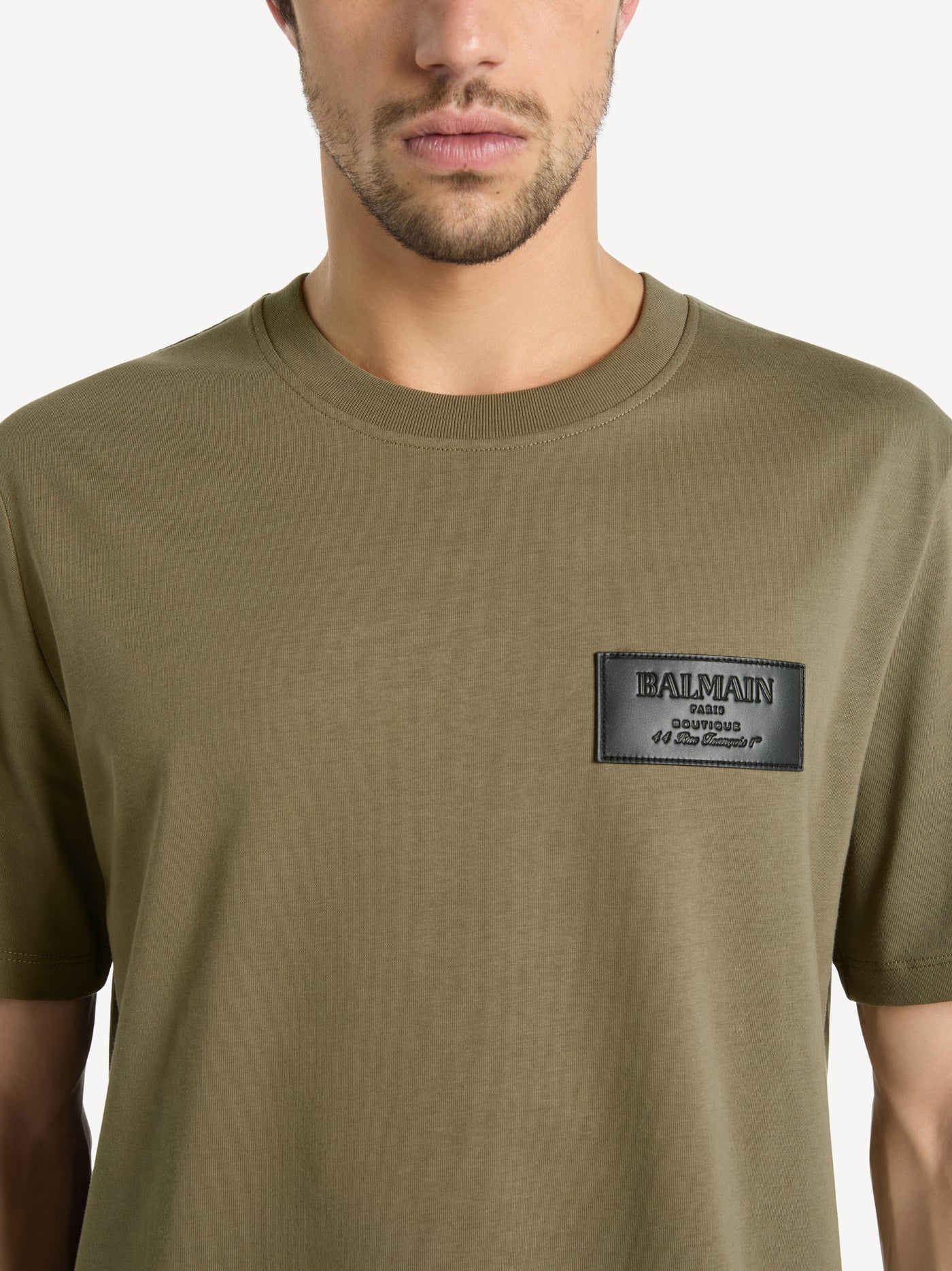 T-shirt con etichetta Balmain Vintage in pelle