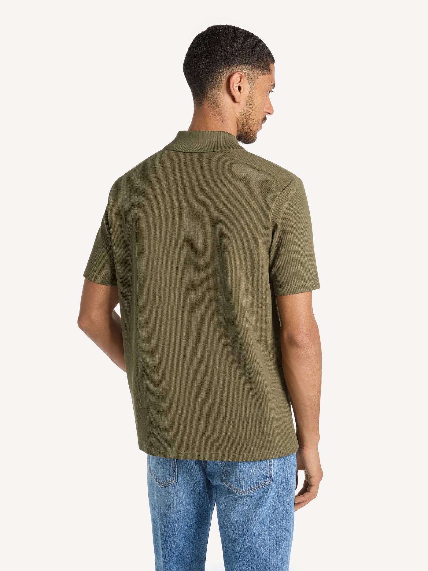 Cotton polo shirt with leather Balmain Vintage label