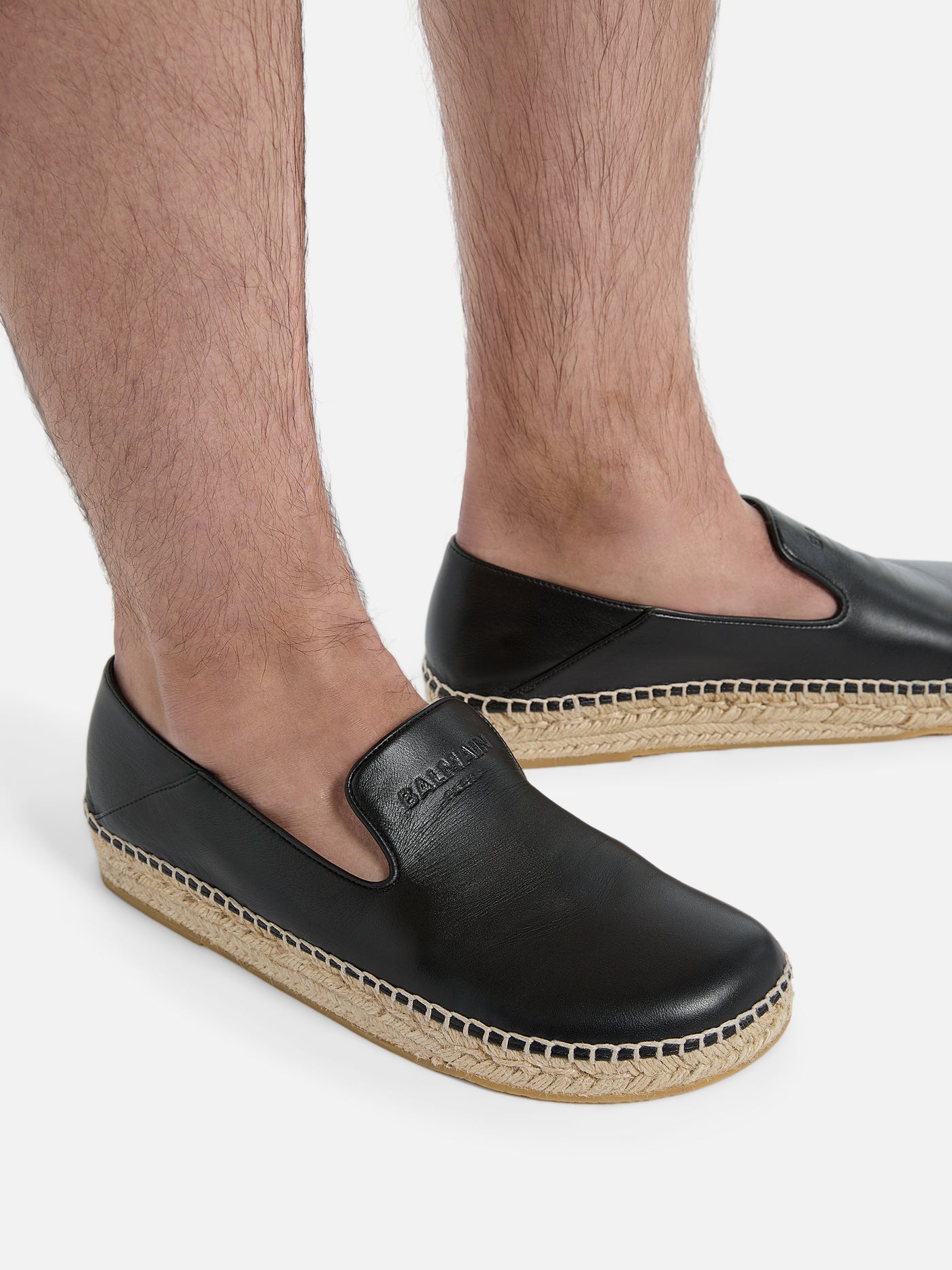 Espadrilles aus Glattleder