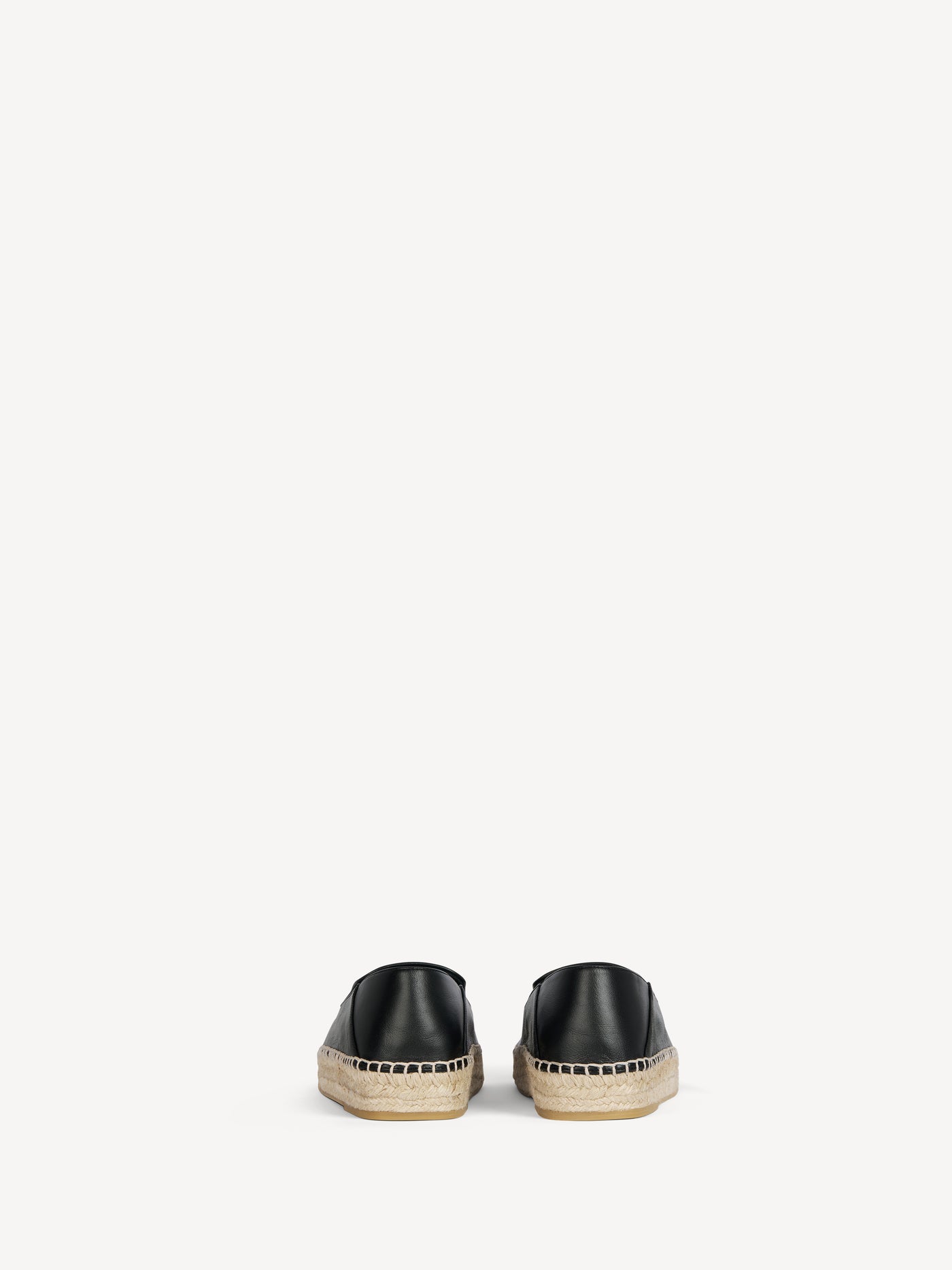 Smooth leather espadrilles