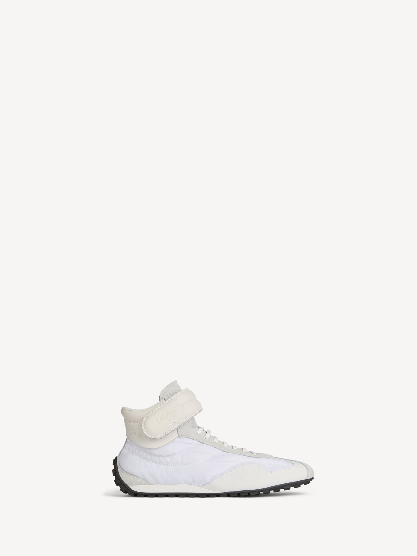 Racing Mid-Top Sneakers aus Nylon und Leder