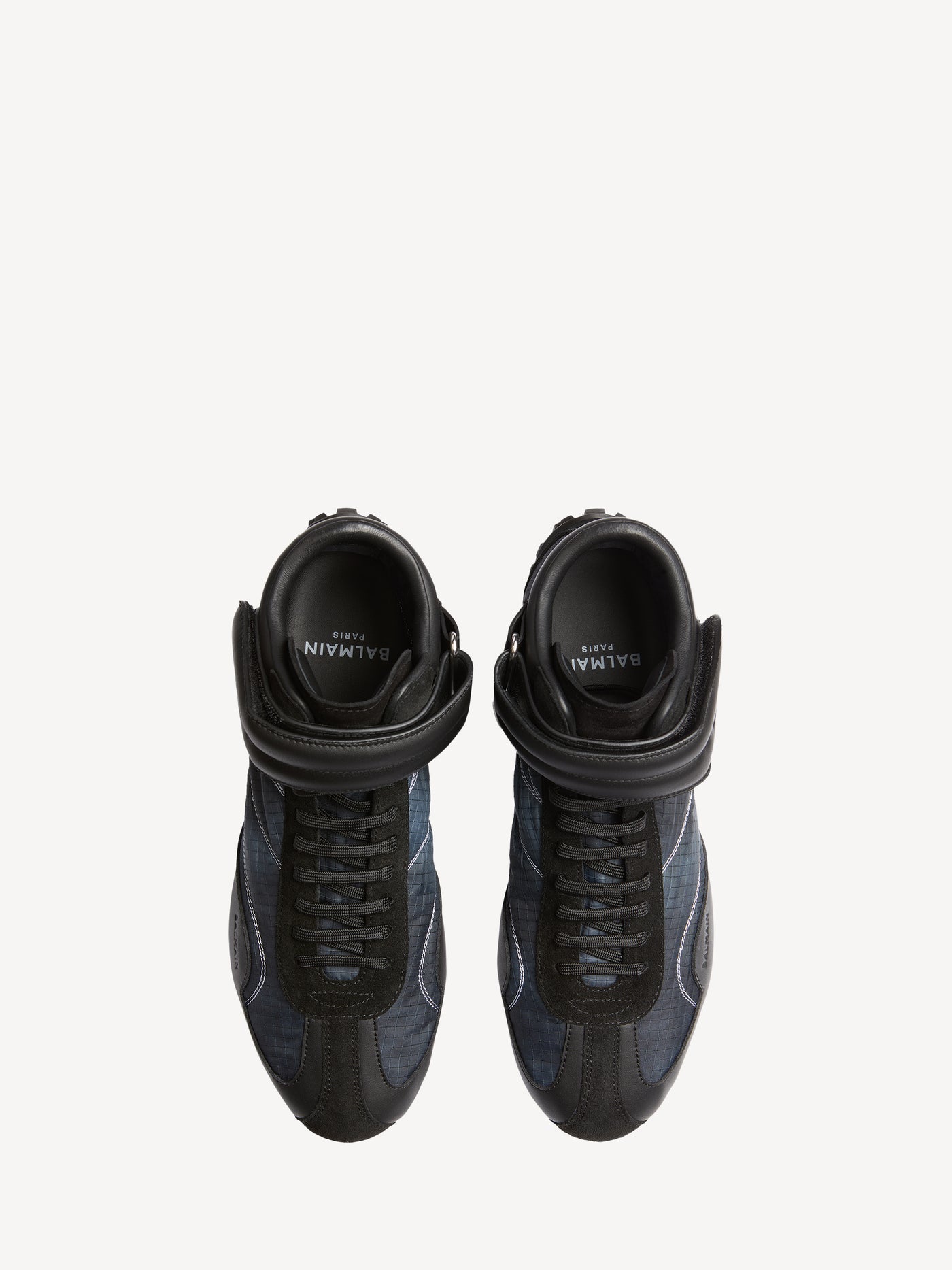 Baskets Racing Mid-Top en nylon et cuir