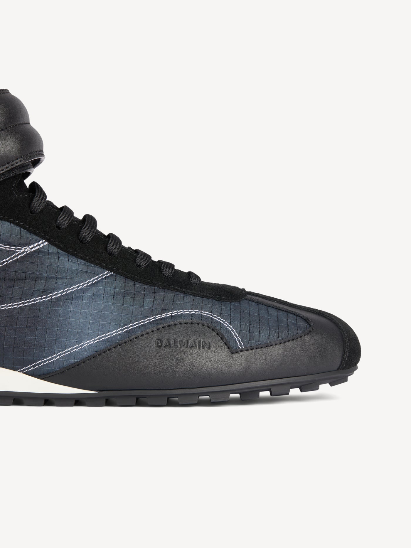 Baskets Racing Mid-Top en nylon et cuir