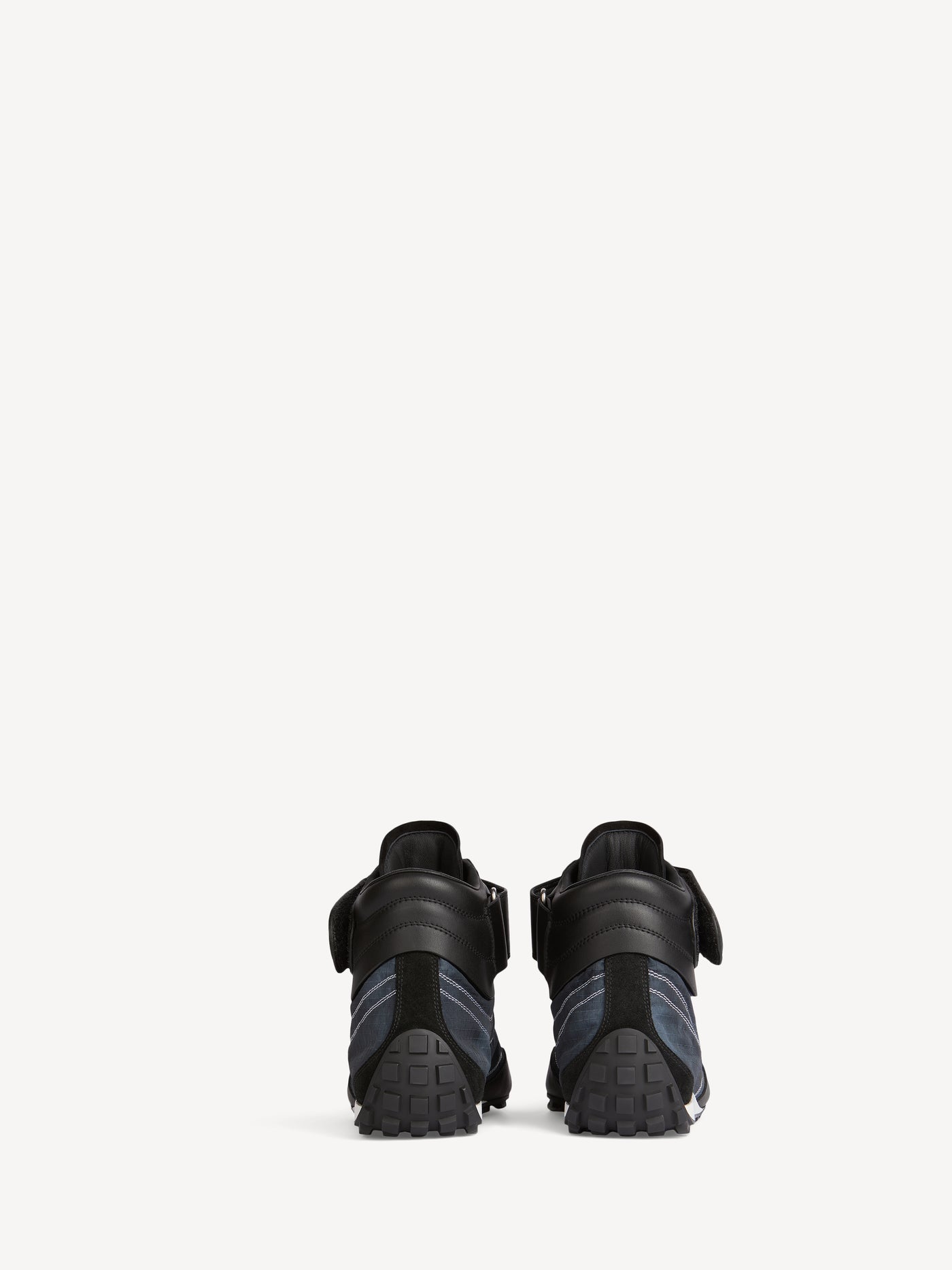 Baskets Racing Mid-Top en nylon et cuir