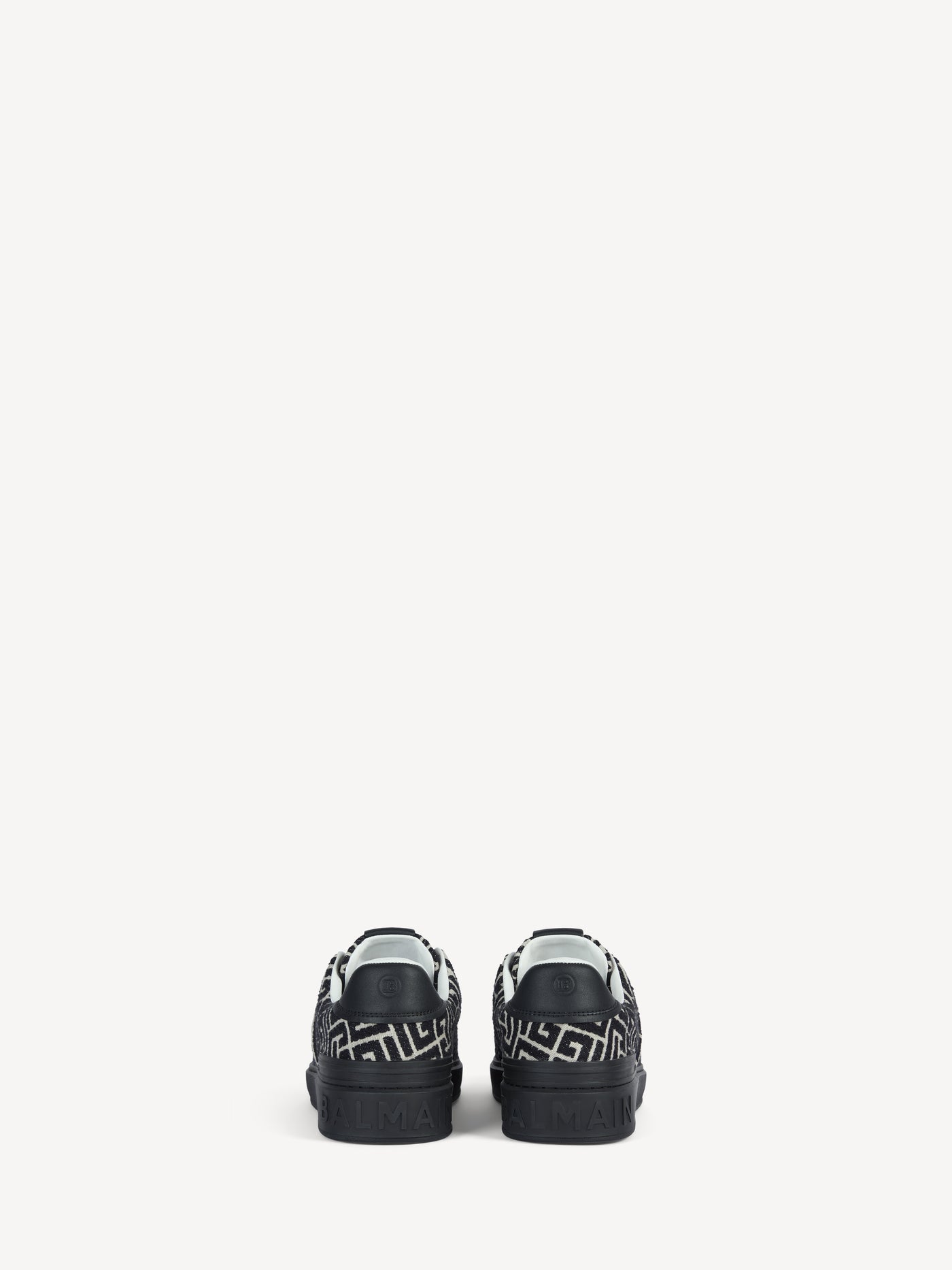 Baskets B-Court en cuir et jacquard Monogramme
