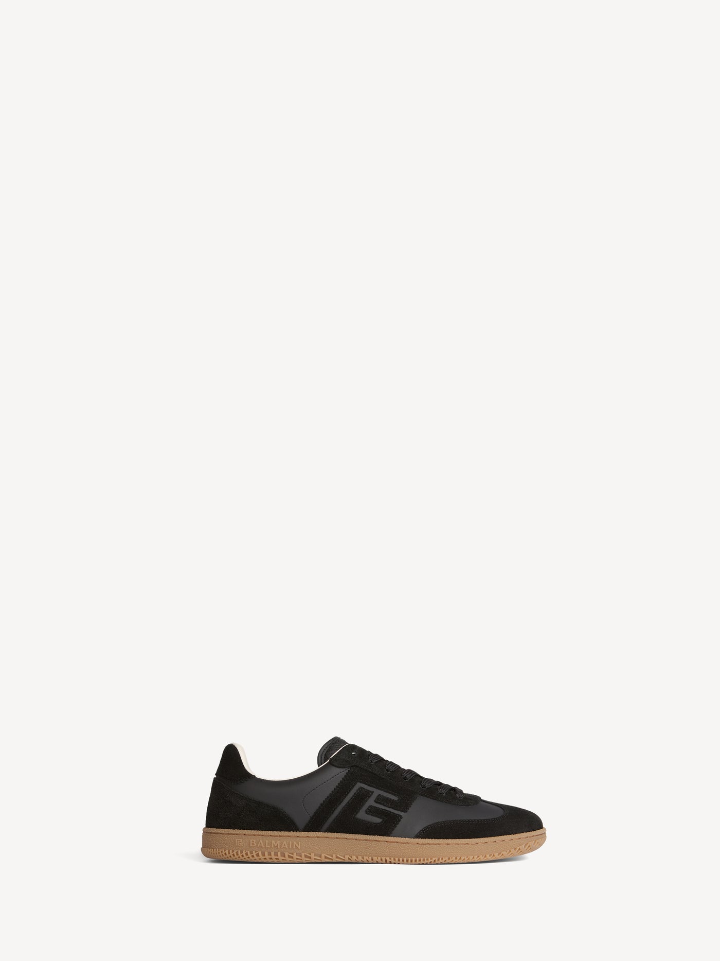 Balmain Swan Sneakers aus Wildleder und Glattleder