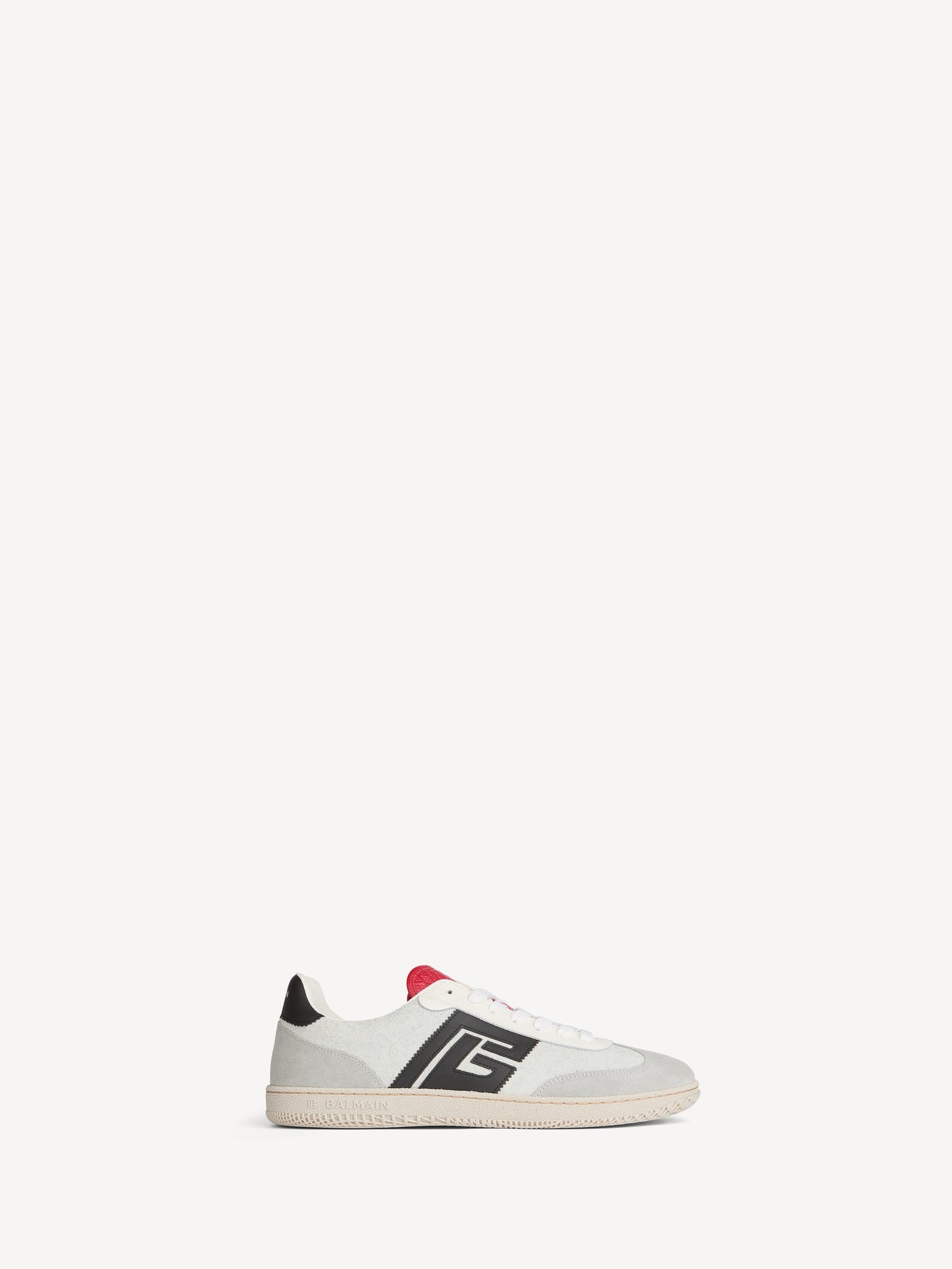 Balmain Swan Sneakers aus Wildleder und Glattleder