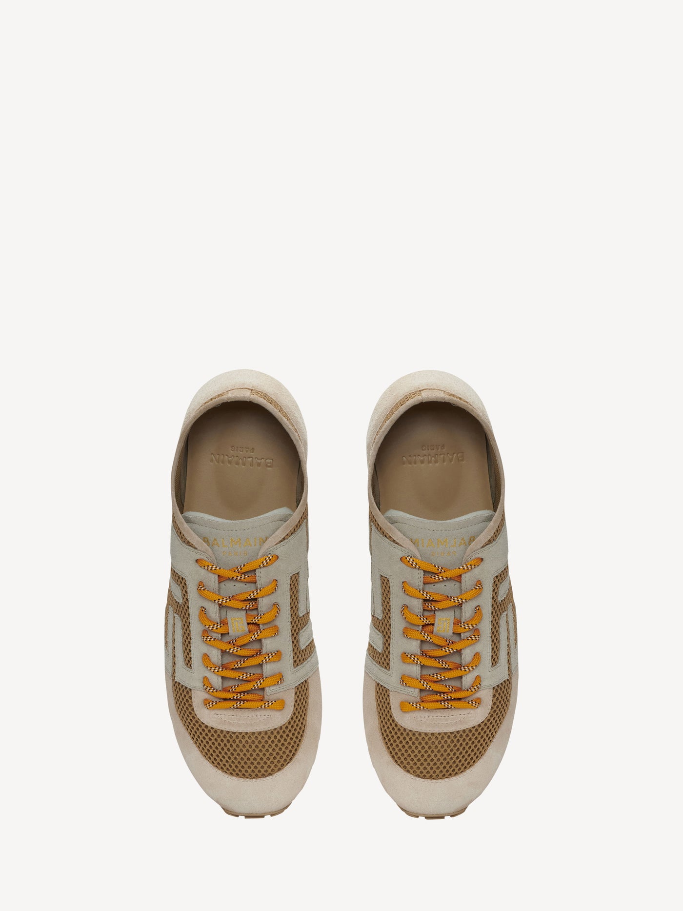 Baskets Racer 45 en mesh et cuir suédé