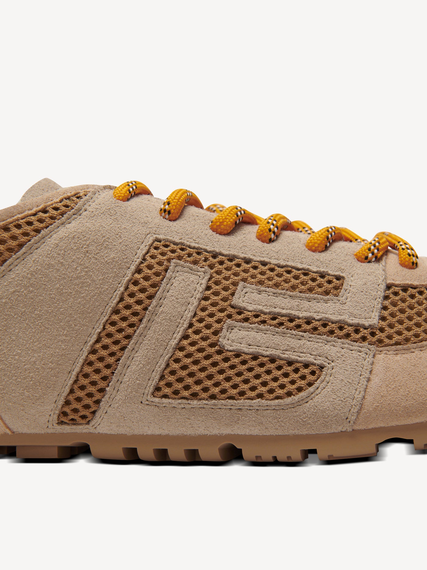 Baskets Racer 45 en mesh et cuir suédé