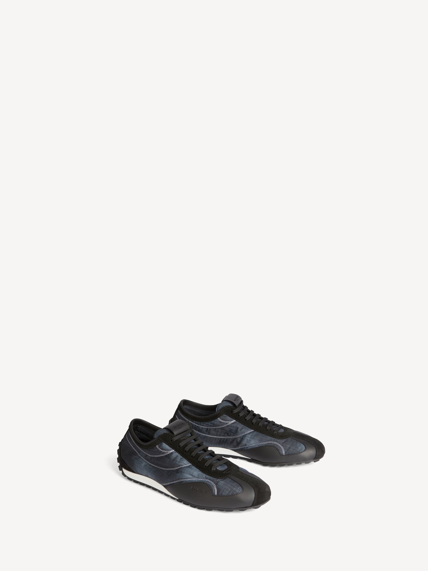 Baskets Racing Low en nylon et cuir