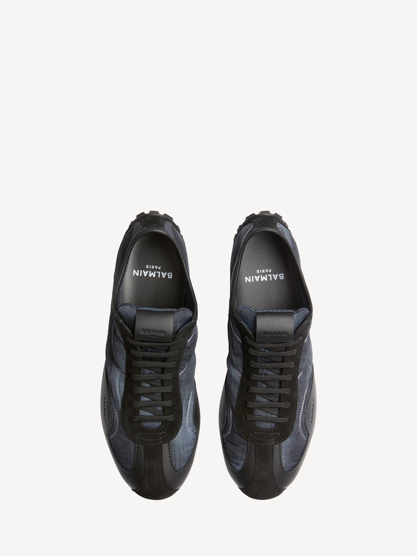 Baskets Racing Low en nylon et cuir
