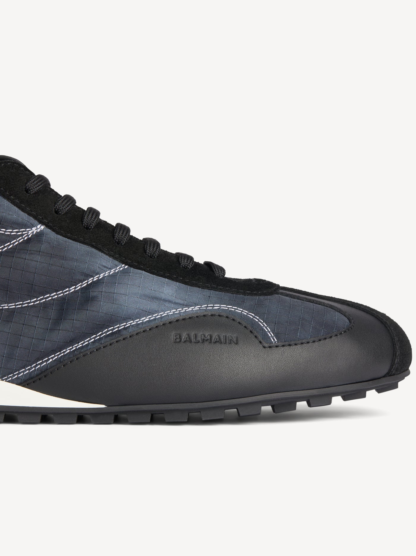 Baskets Racing Low en nylon et cuir