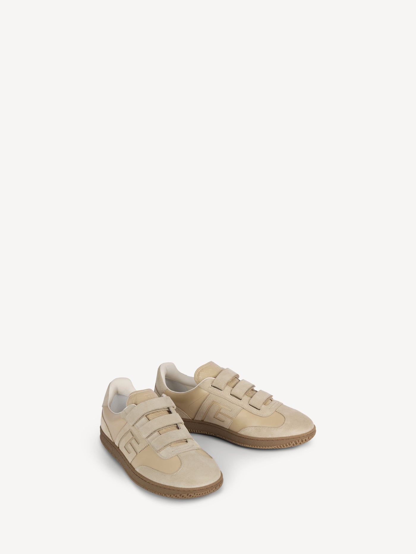 Balmain Swan Sneakers aus Glattleder und Wildleder