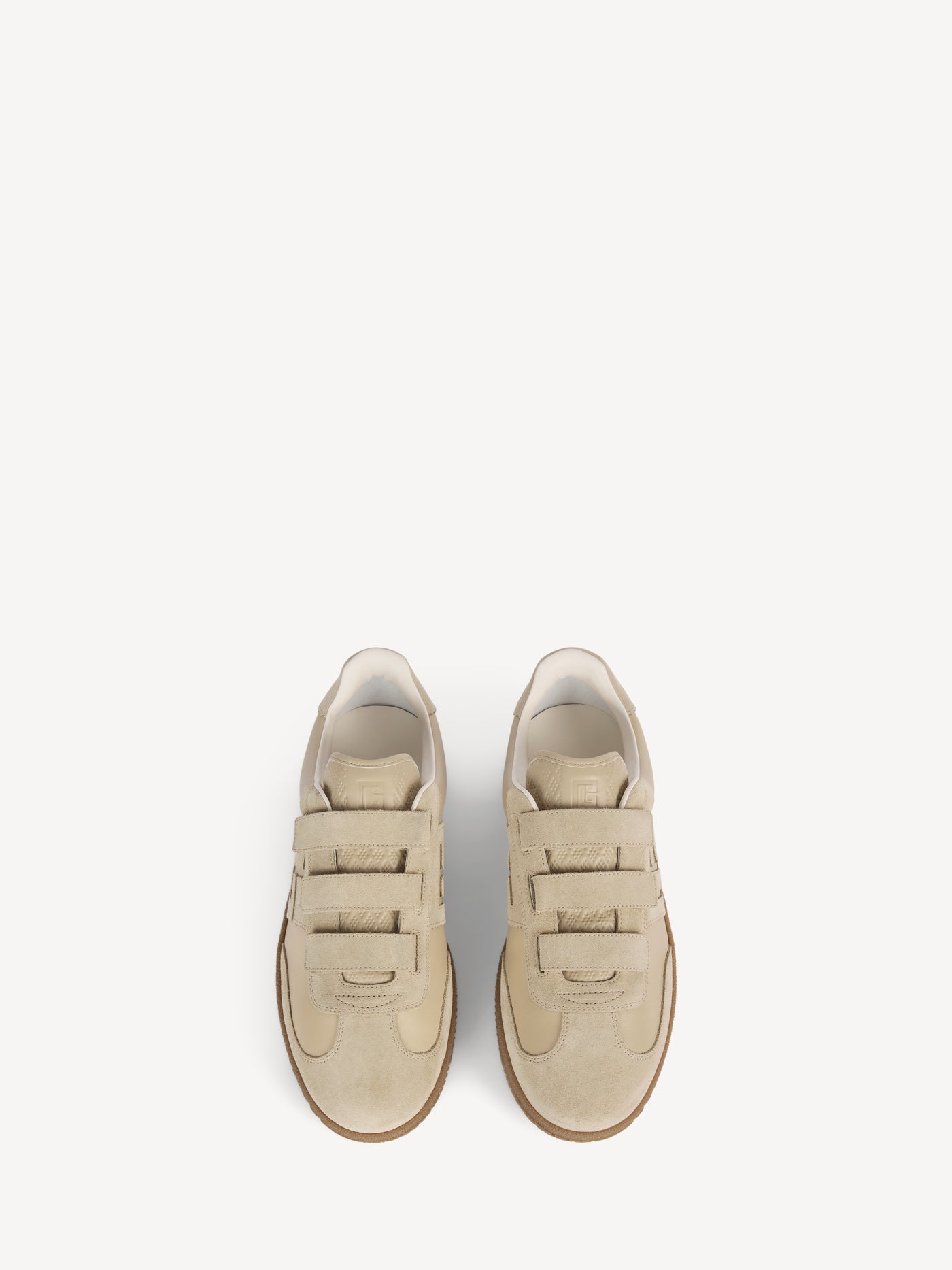Balmain Swan Sneakers aus Glattleder und Wildleder
