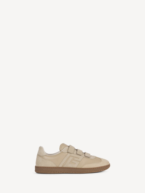 Balmain Swan Sneakers aus Glattleder und Wildleder