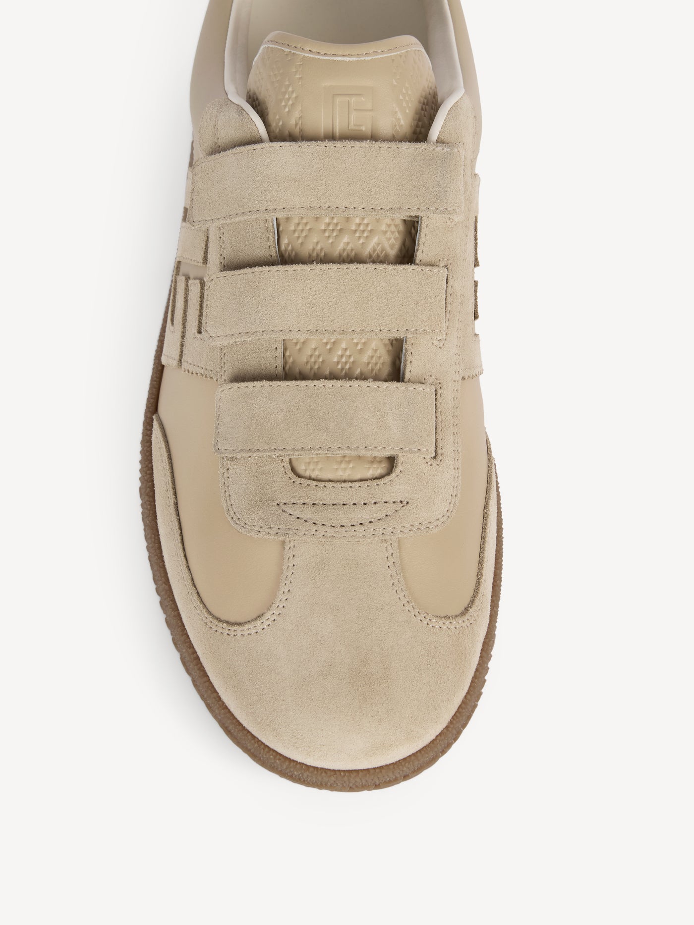 Balmain Swan Sneakers aus Glattleder und Wildleder