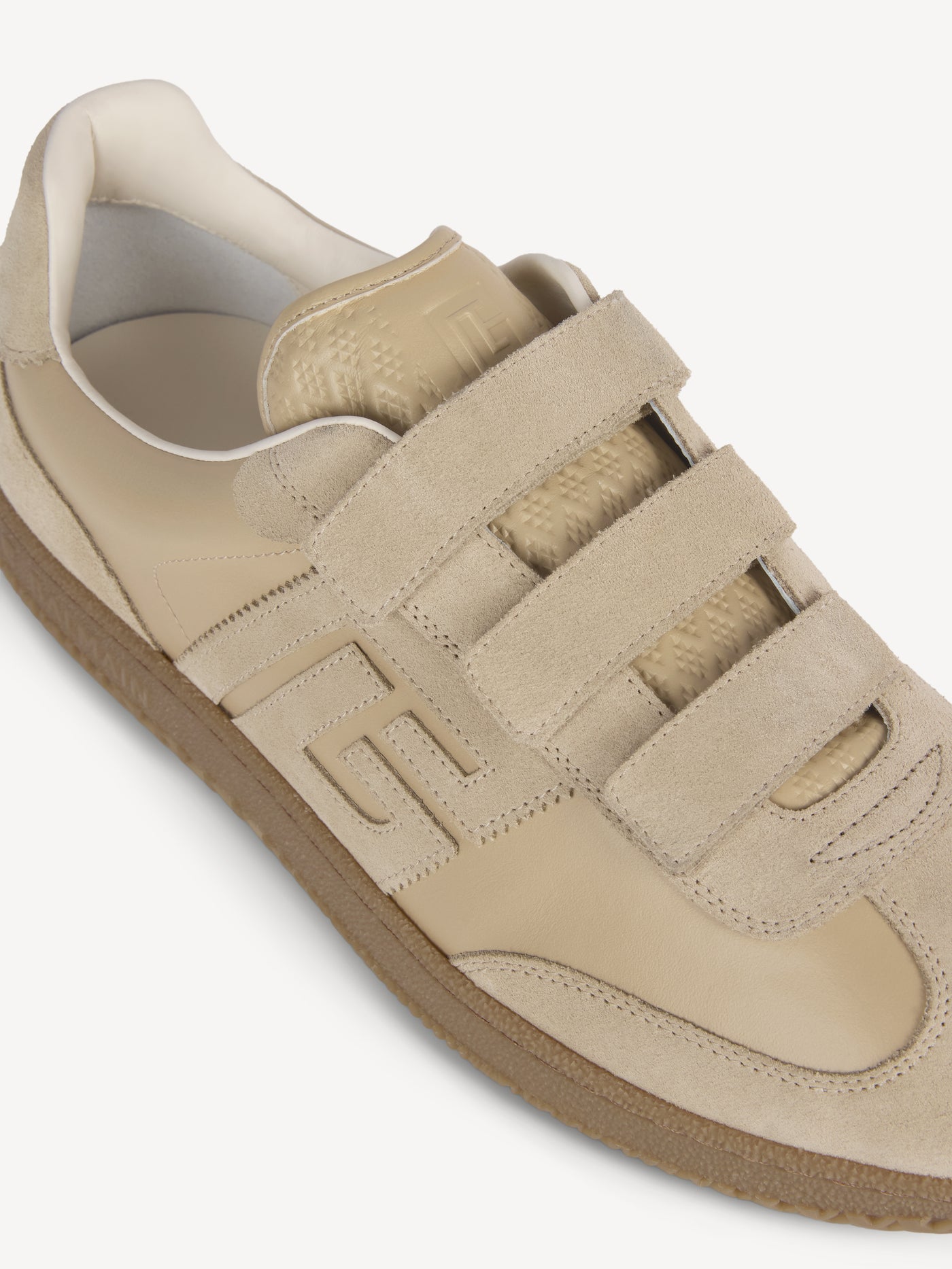Balmain Swan Sneakers aus Glattleder und Wildleder