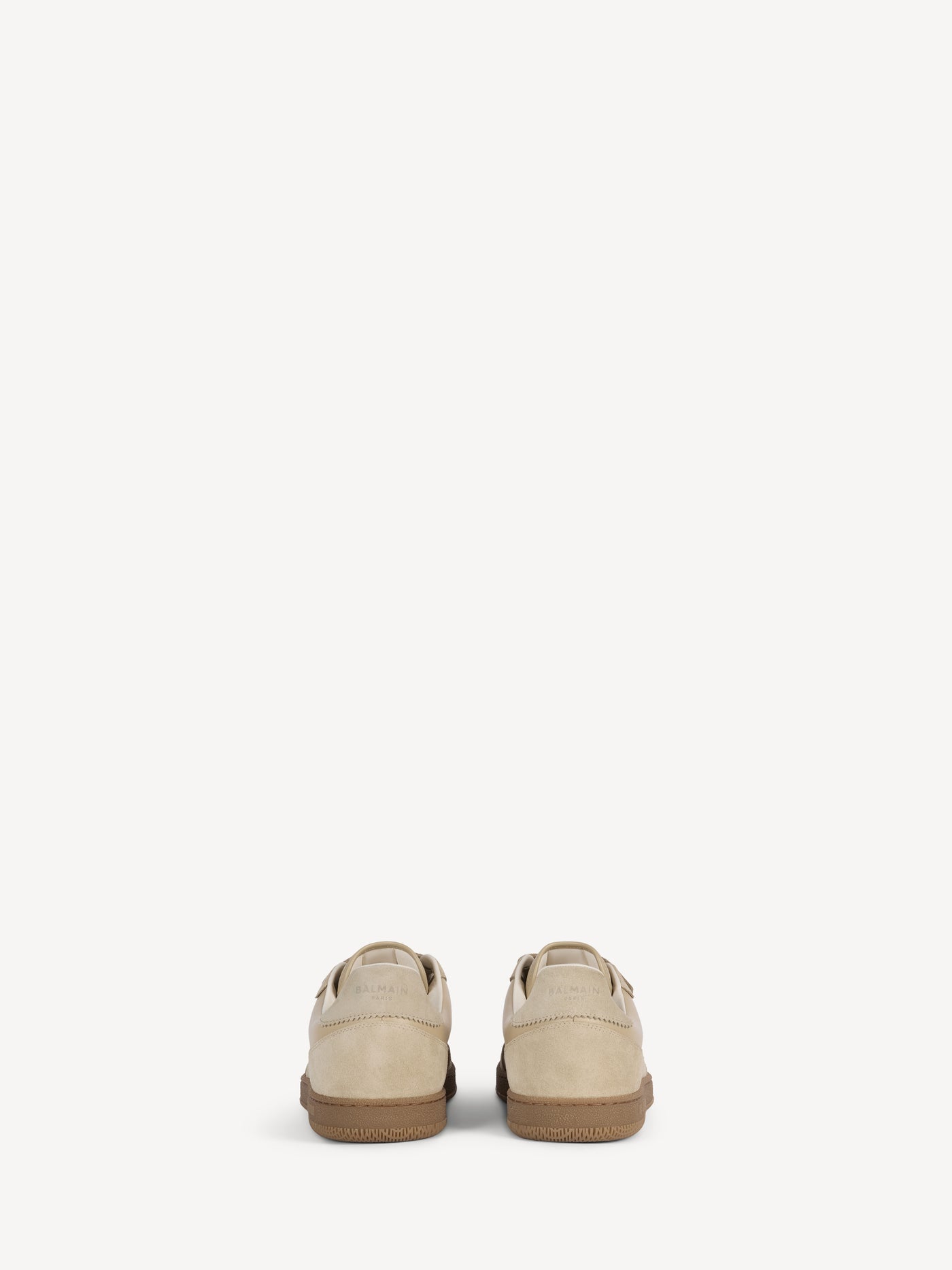 Balmain Swan Sneakers aus Glattleder und Wildleder