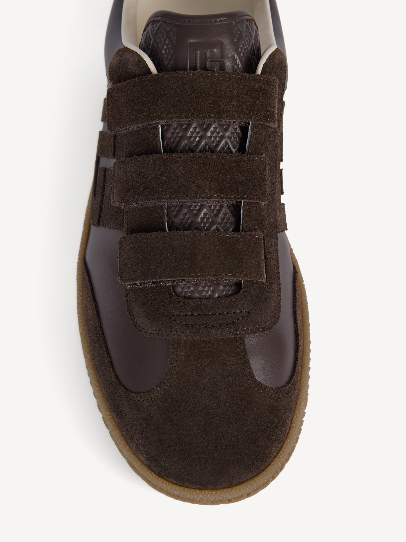 Balmain Swan trainers in smooth leather and suede