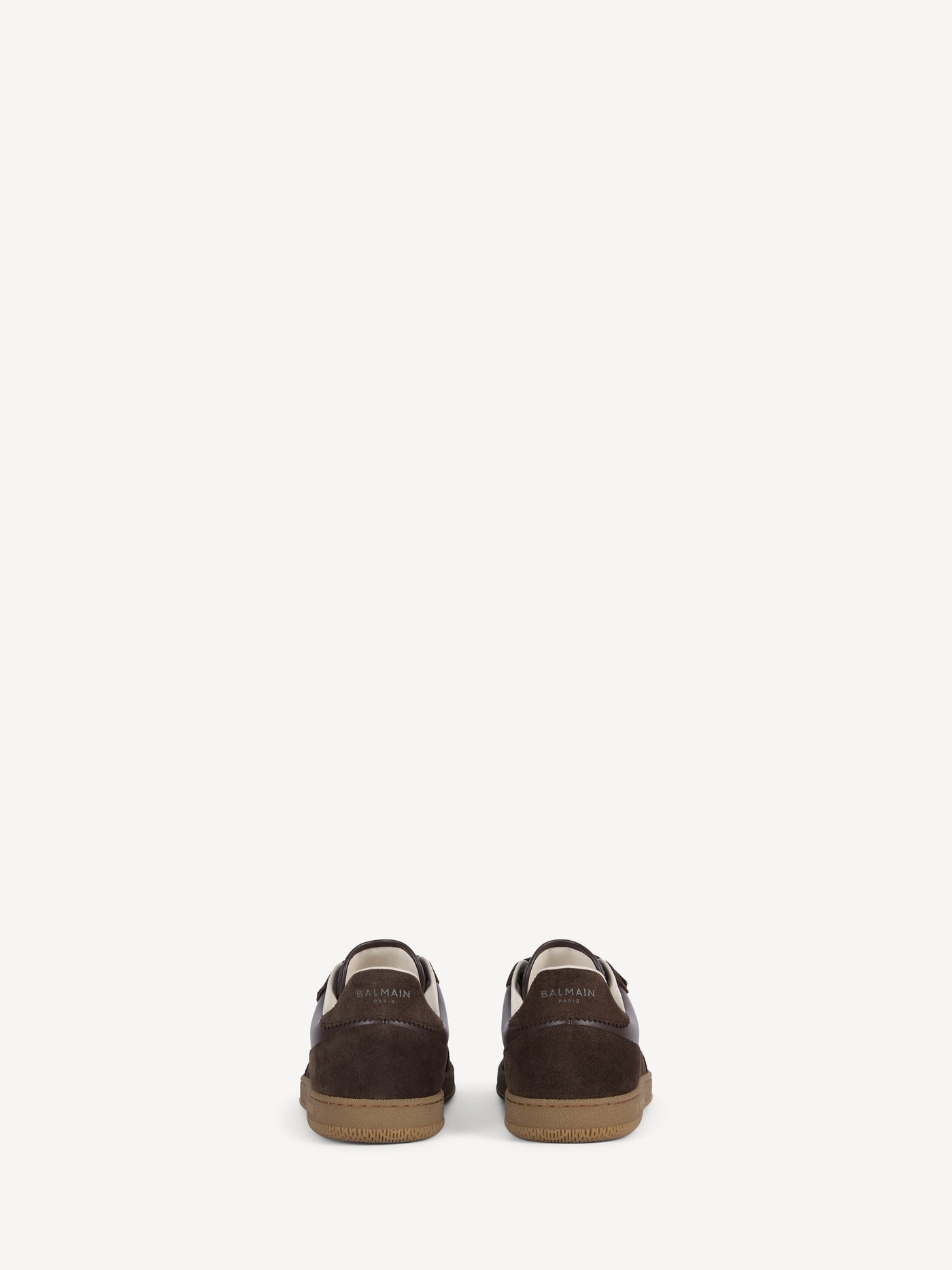 Balmain Swan trainers in smooth leather and suede