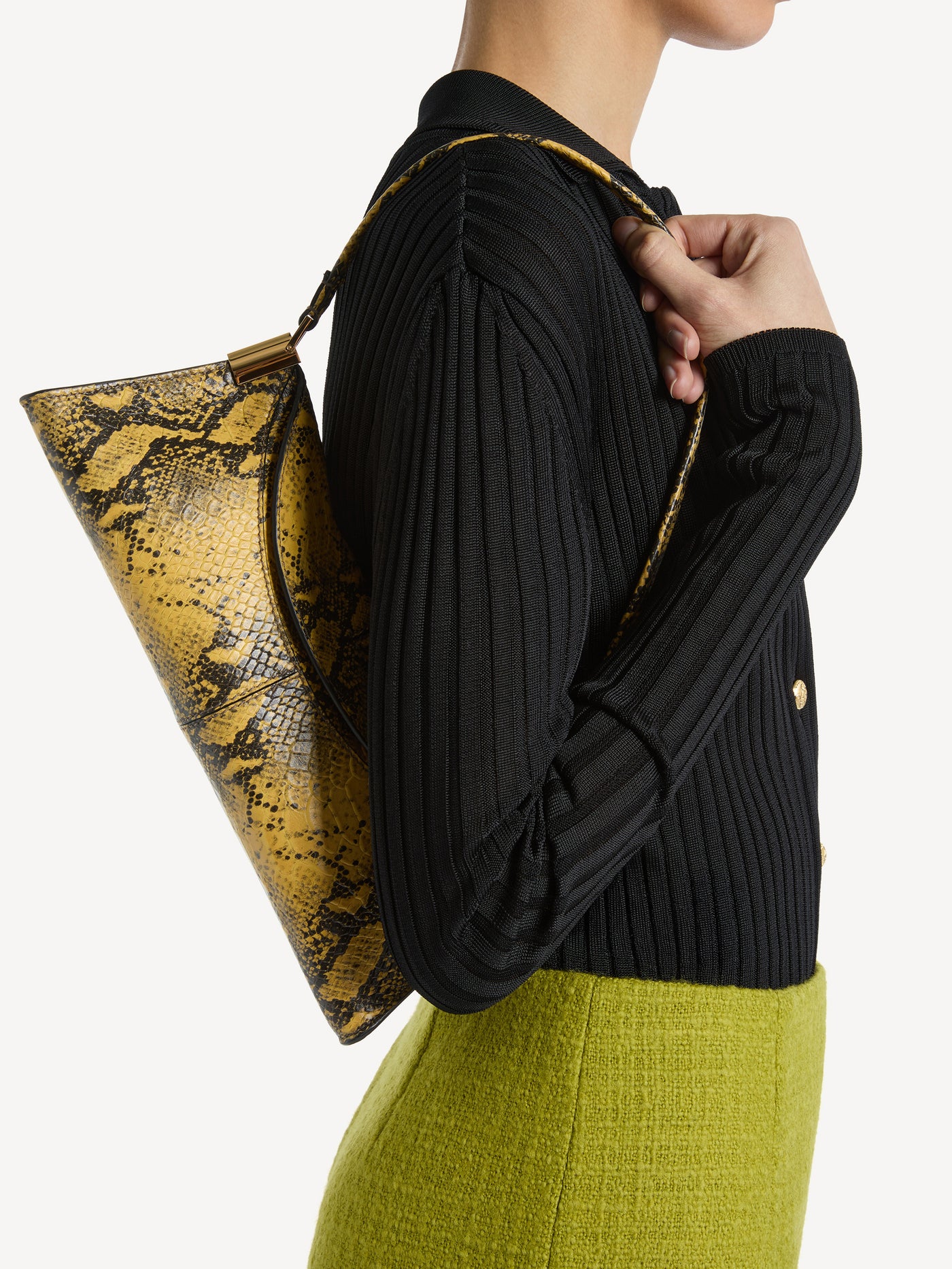 64-83 small bag in python-effect leather