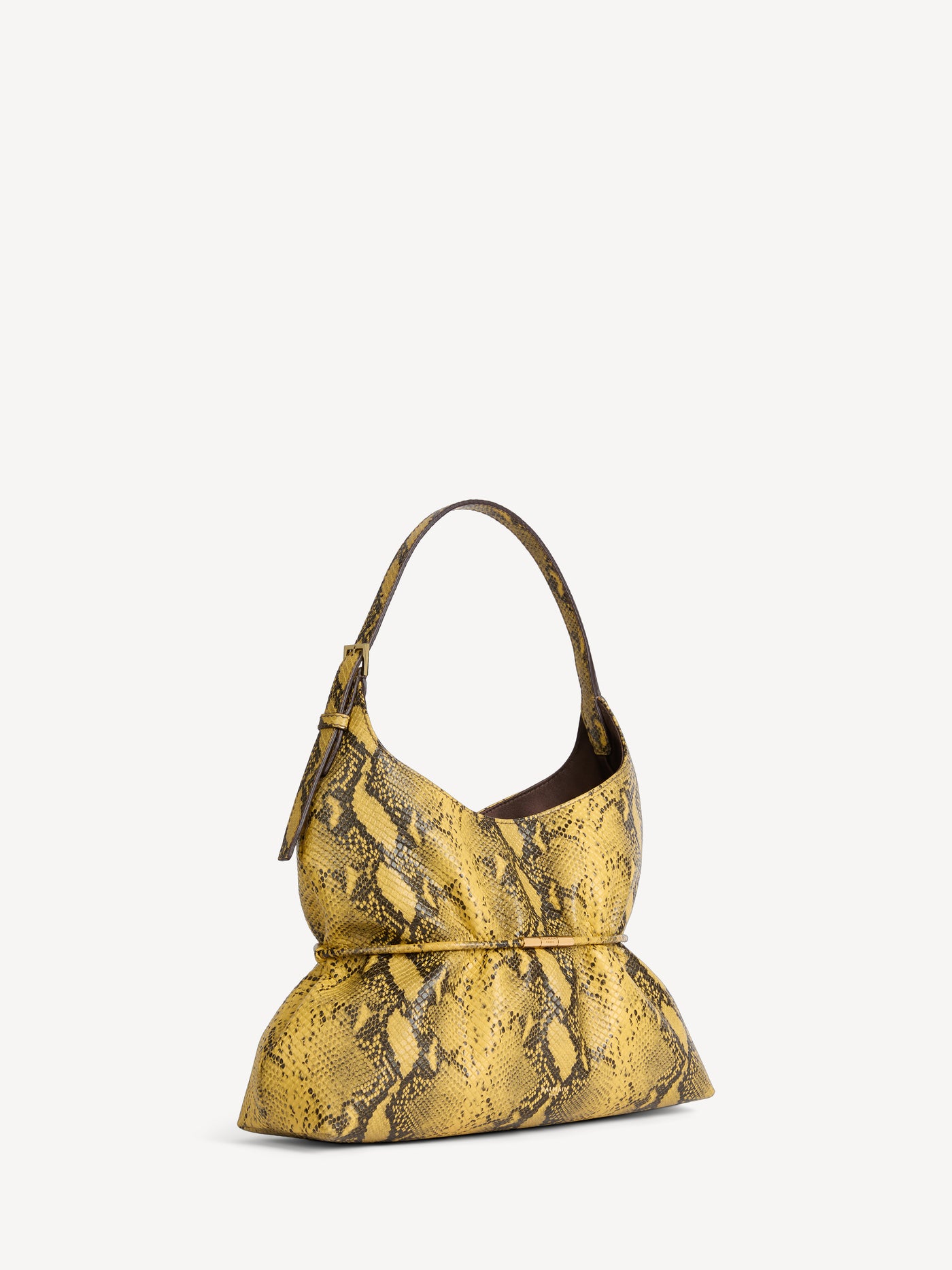 SPHYNX medium bag in python-effect leather