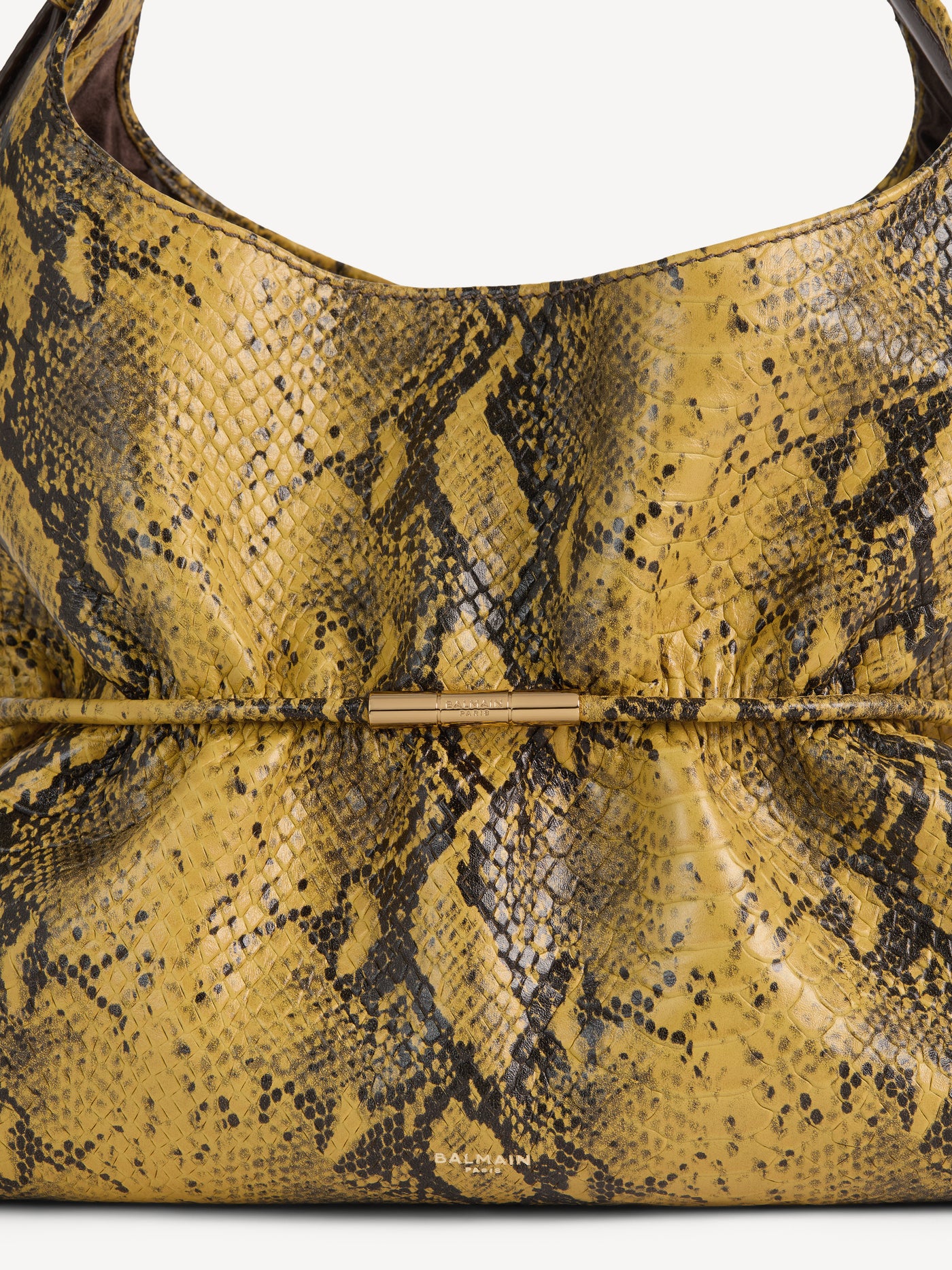 SPHYNX medium bag in python-effect leather