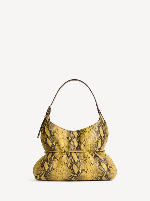SPHYNX medium bag in python-effect leather