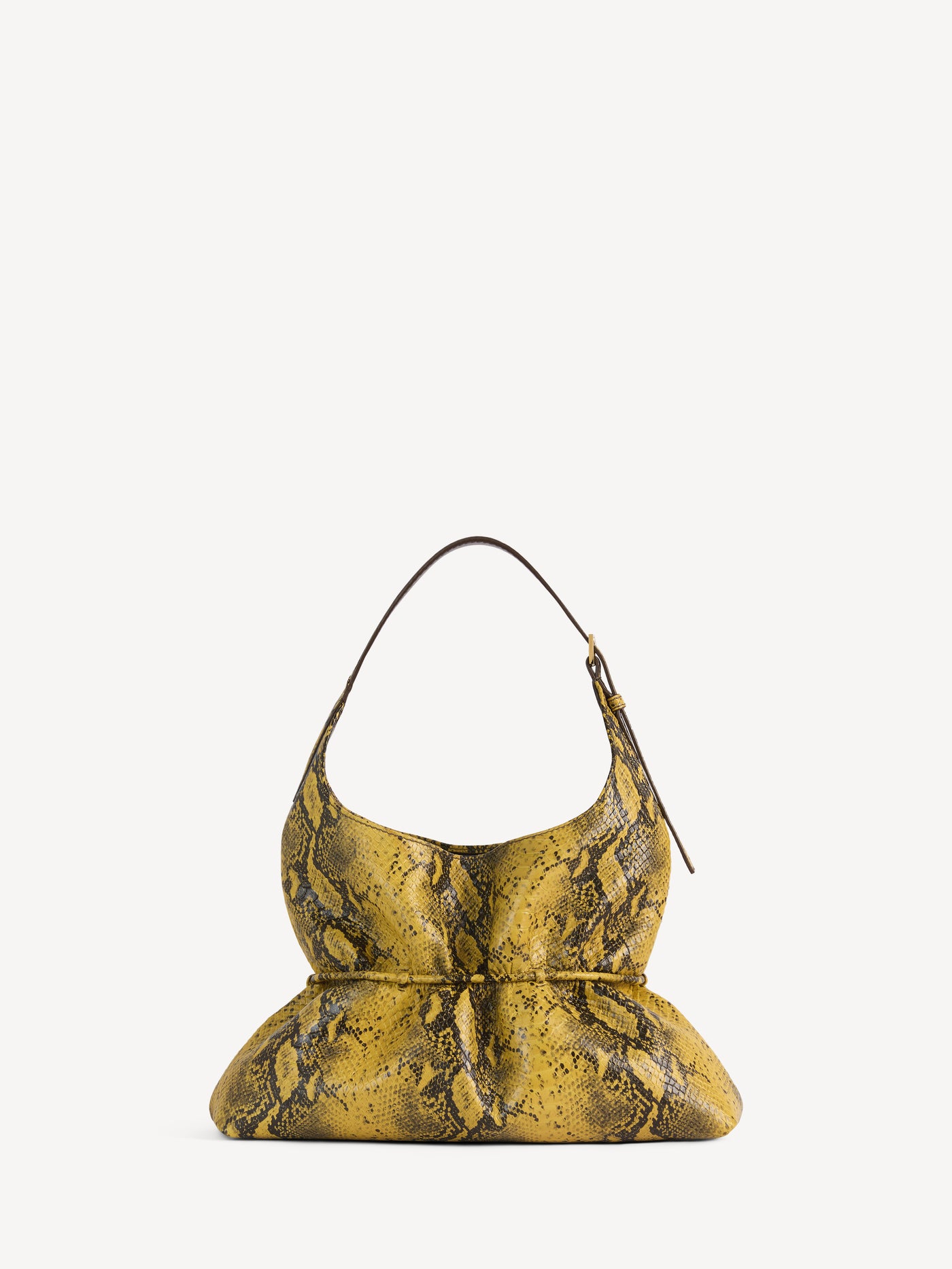SPHYNX medium bag in python-effect leather