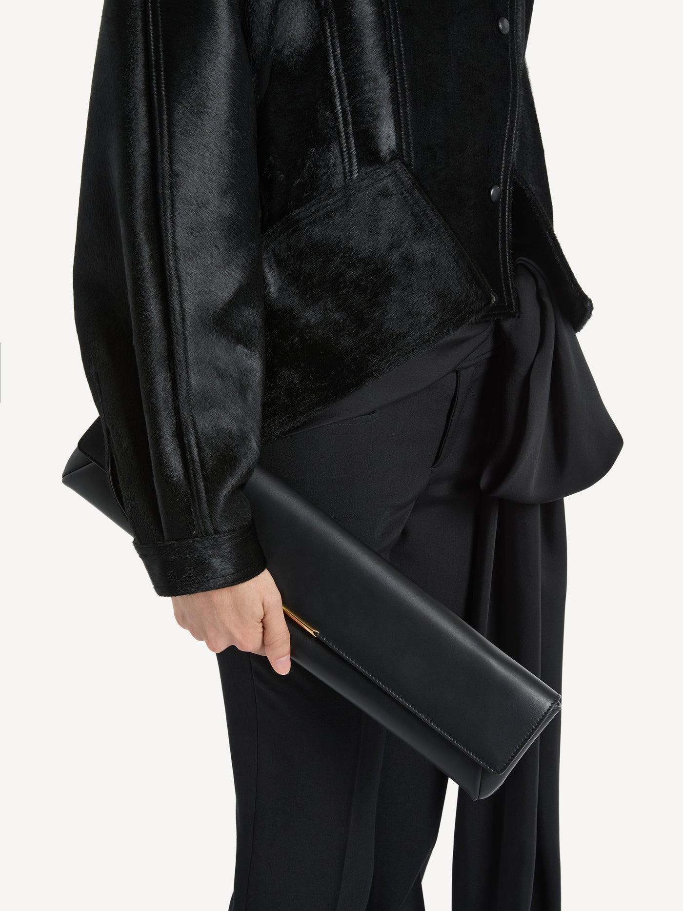 LONG CLUTCH bag in smooth leather